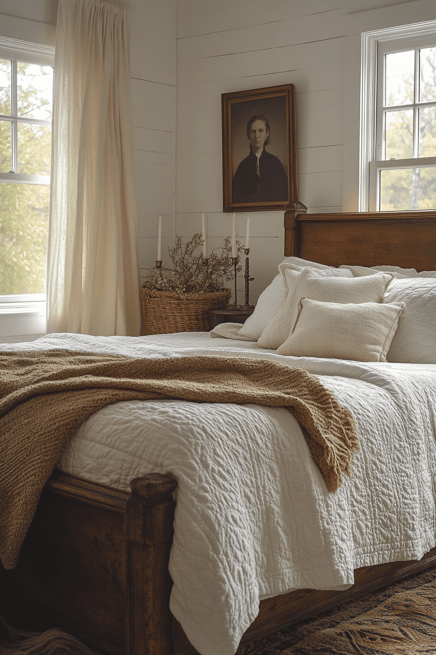 29 Vintage Farmhouse Bedroom Designs to Bring Timeless Serenity Home ...