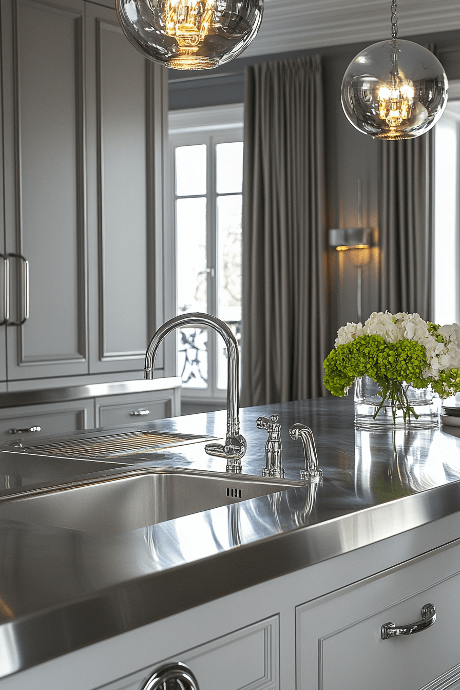 29 Stainless Steel Kitchen Countertops to Add Shine and Strength to ...