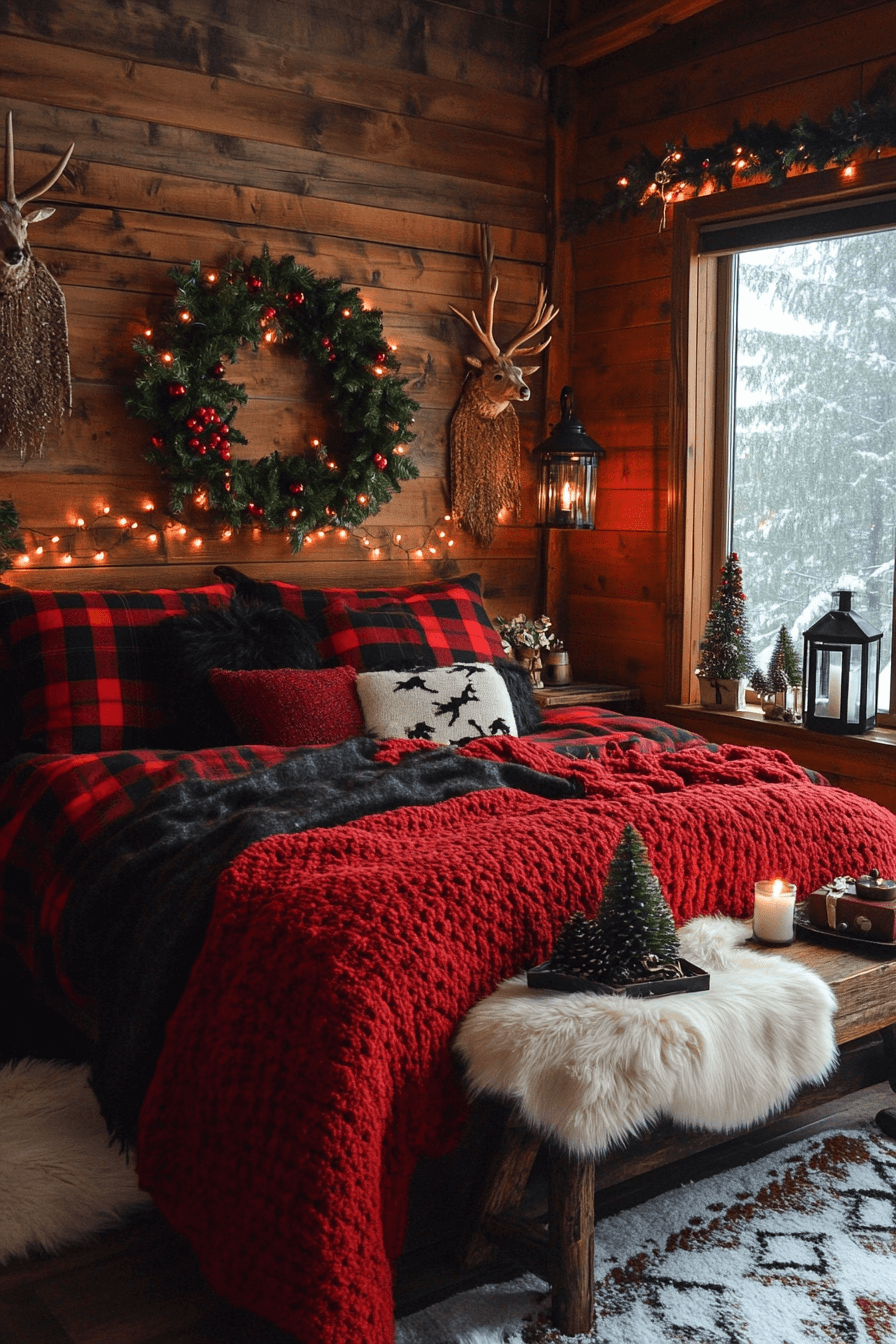 29 Christmas Bedroom Decor Designs to Create a Merry and Comforting ...