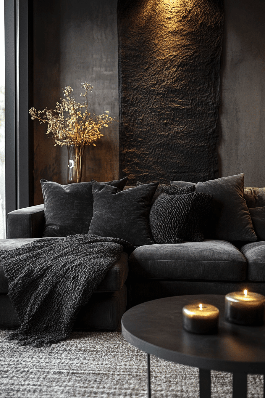 29 Dark Cozy Living Room Styles That Add Soft Comfort to Bold Tones ...