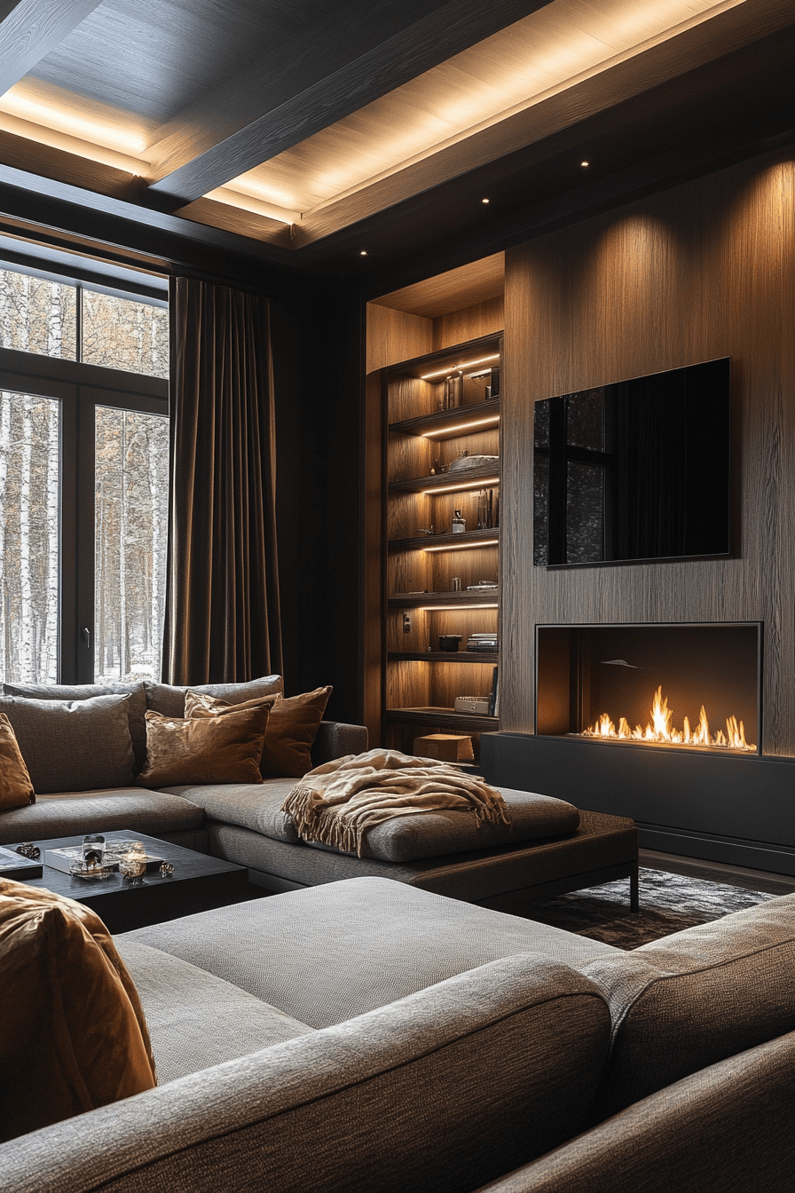 29 Dark Cozy Living Room Styles That Add Soft Comfort to Bold Tones ...