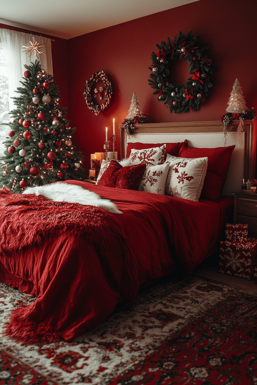 29 Christmas Bedroom Decor Designs to Create a Merry and Comforting ...