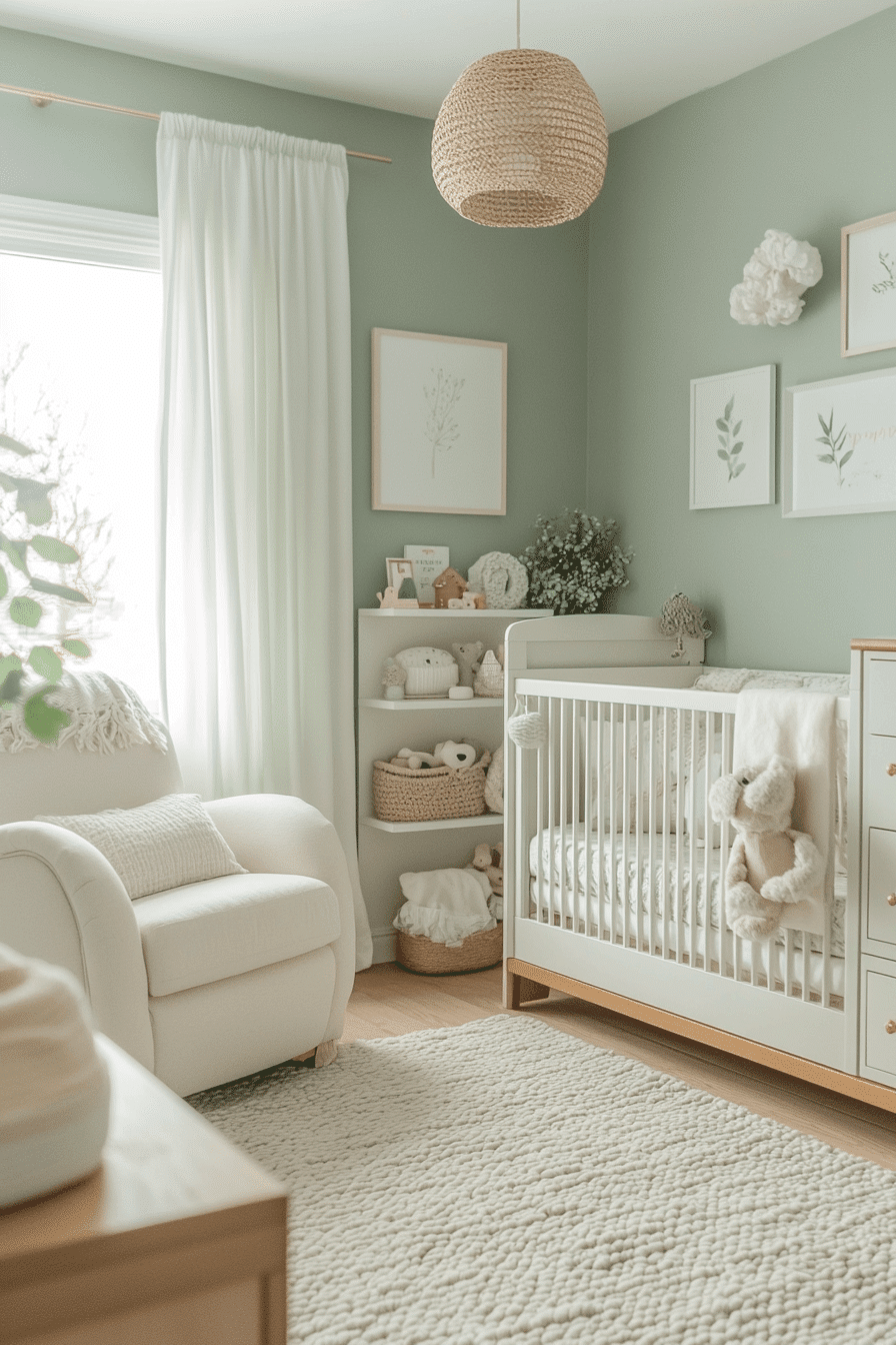 29 Sage Green Nursery Ideas That Bring Gentle Beauty Home - My Elegant Home