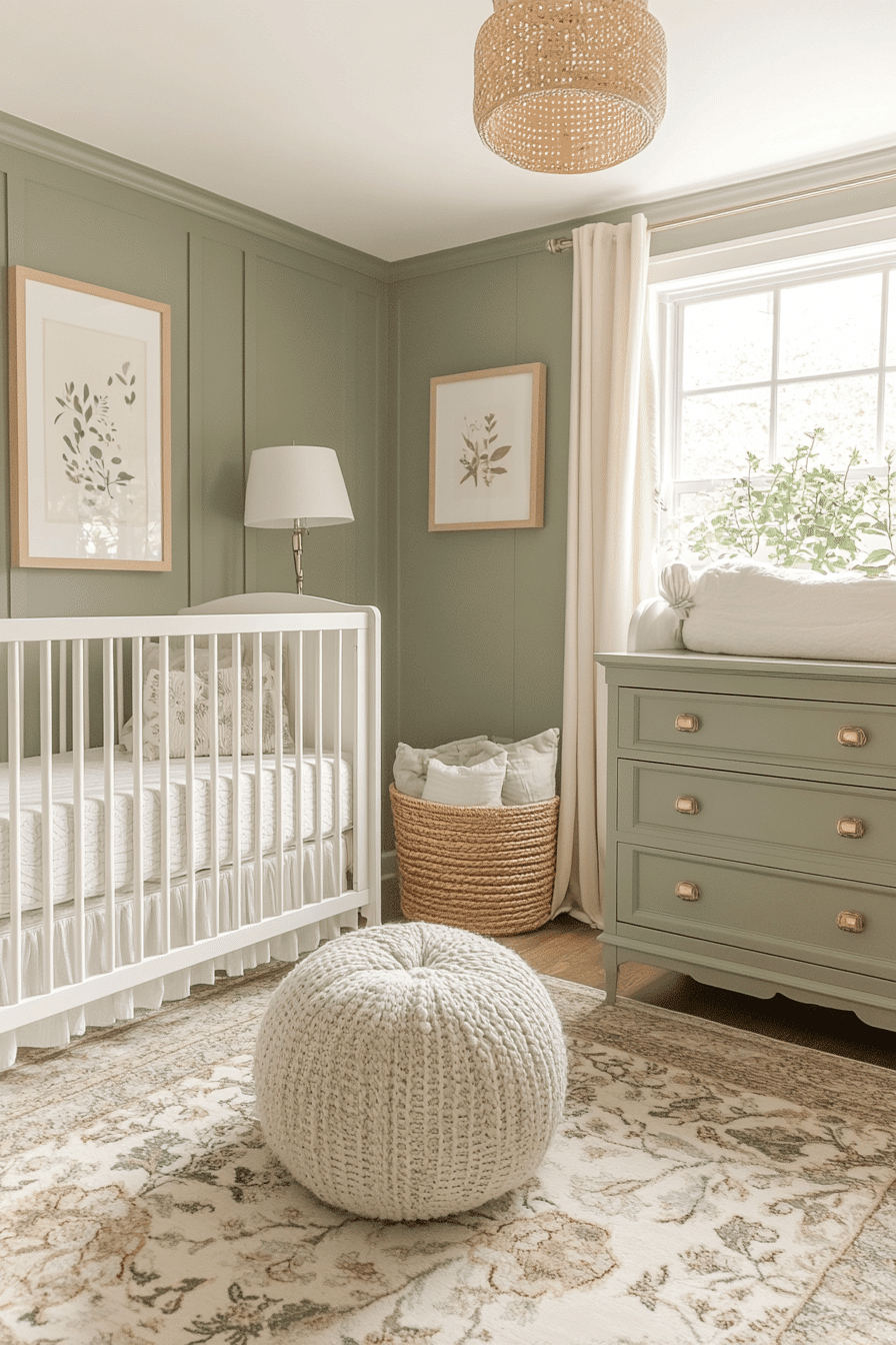 29 Sage Green Nursery Ideas That Bring Gentle Beauty Home - My Elegant Home