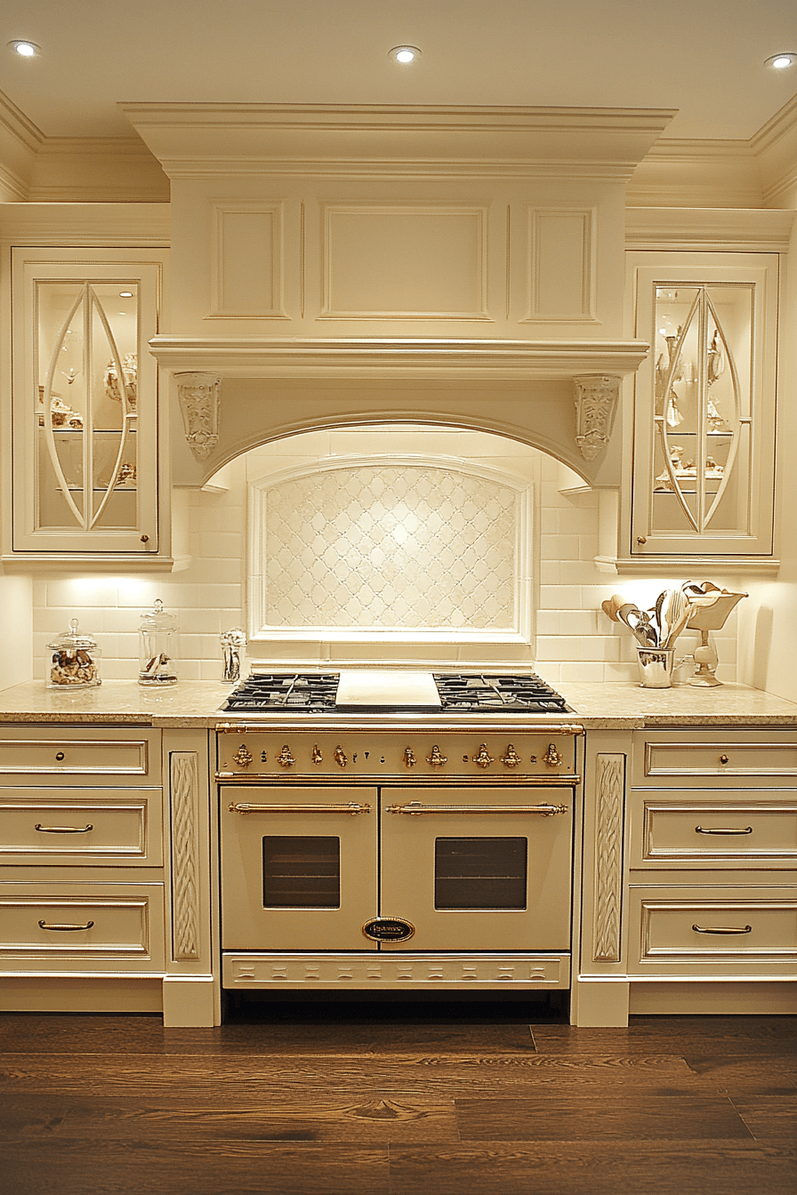 antique white kitchen cabinets