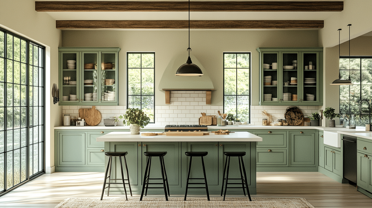 29 Sage Green Kitchen Cabinets That Brighten Everyday Living - My ...