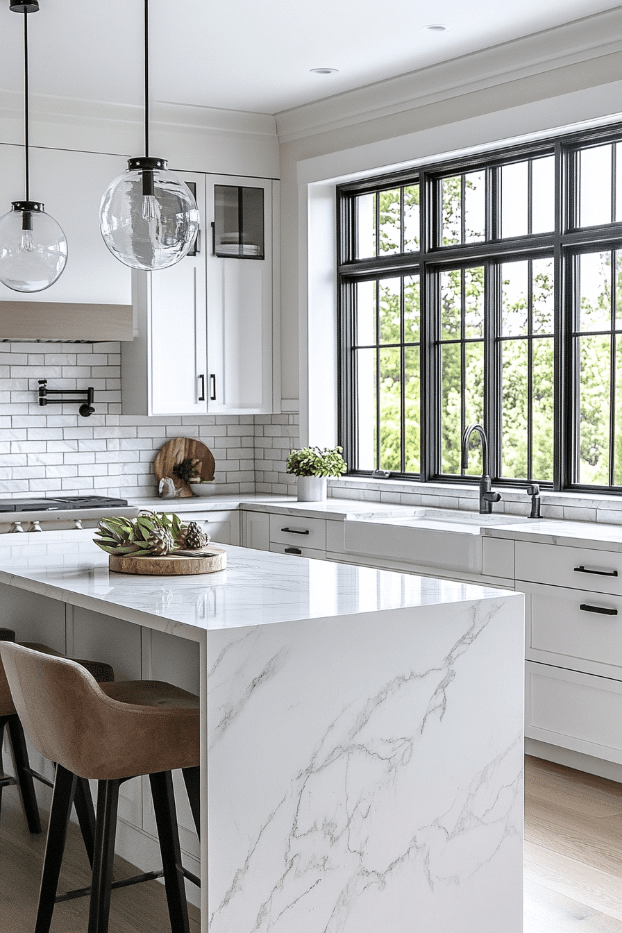 brick backsplash kitchen