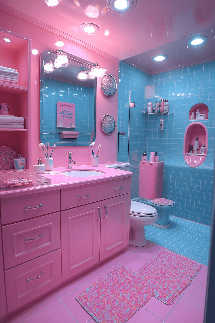 dopamine decor bathroom