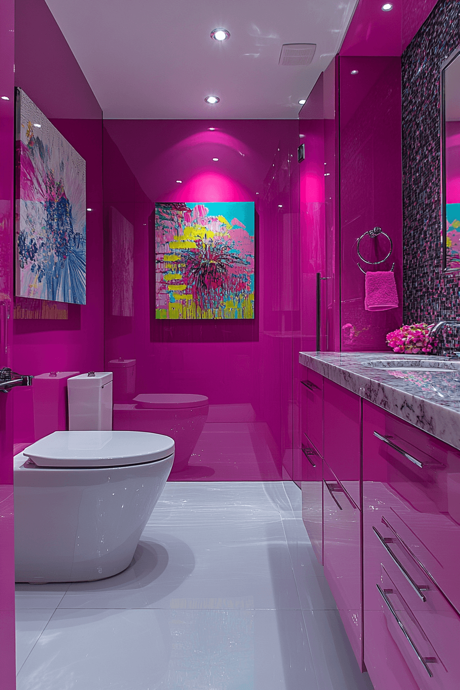 dopamine decor bathroom