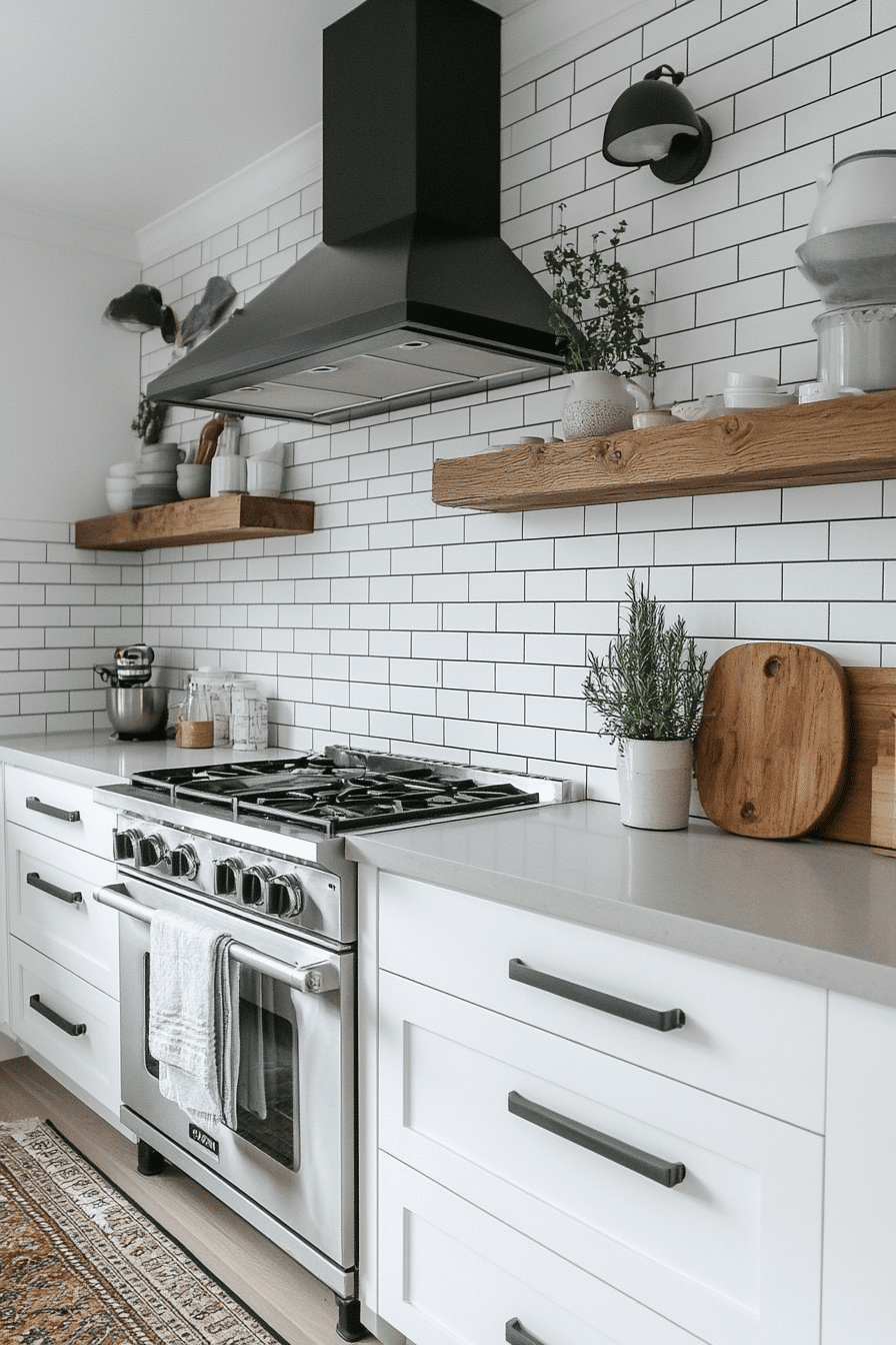 brick backsplash kitchen