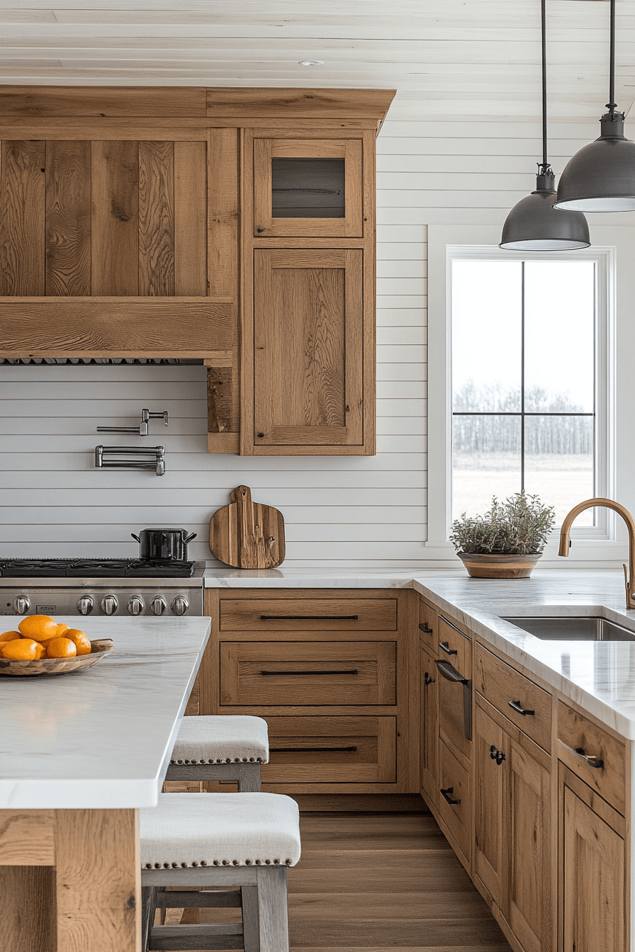 shiplap backsplash kitchen