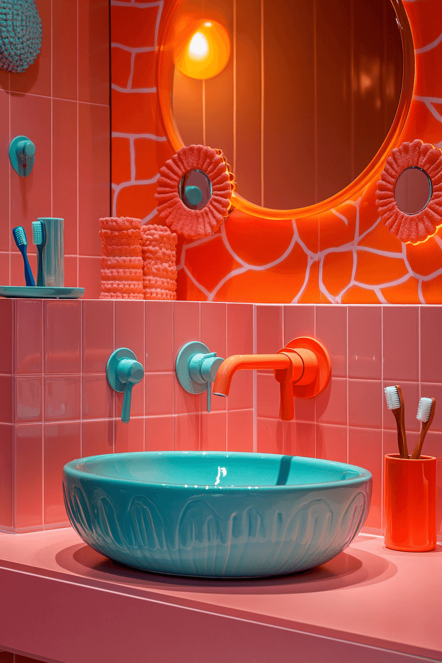 dopamine decor bathroom
