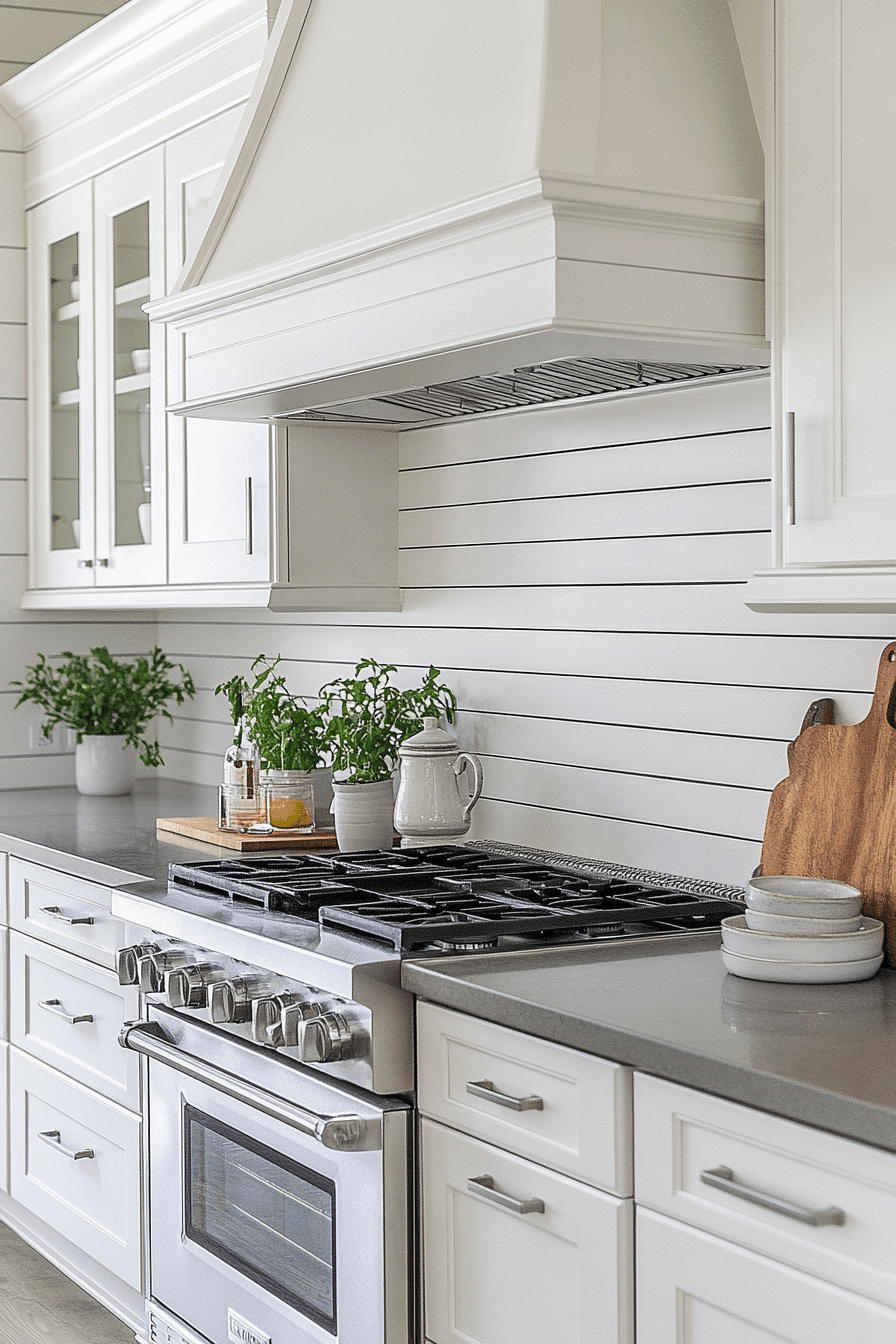 shiplap backsplash kitchen