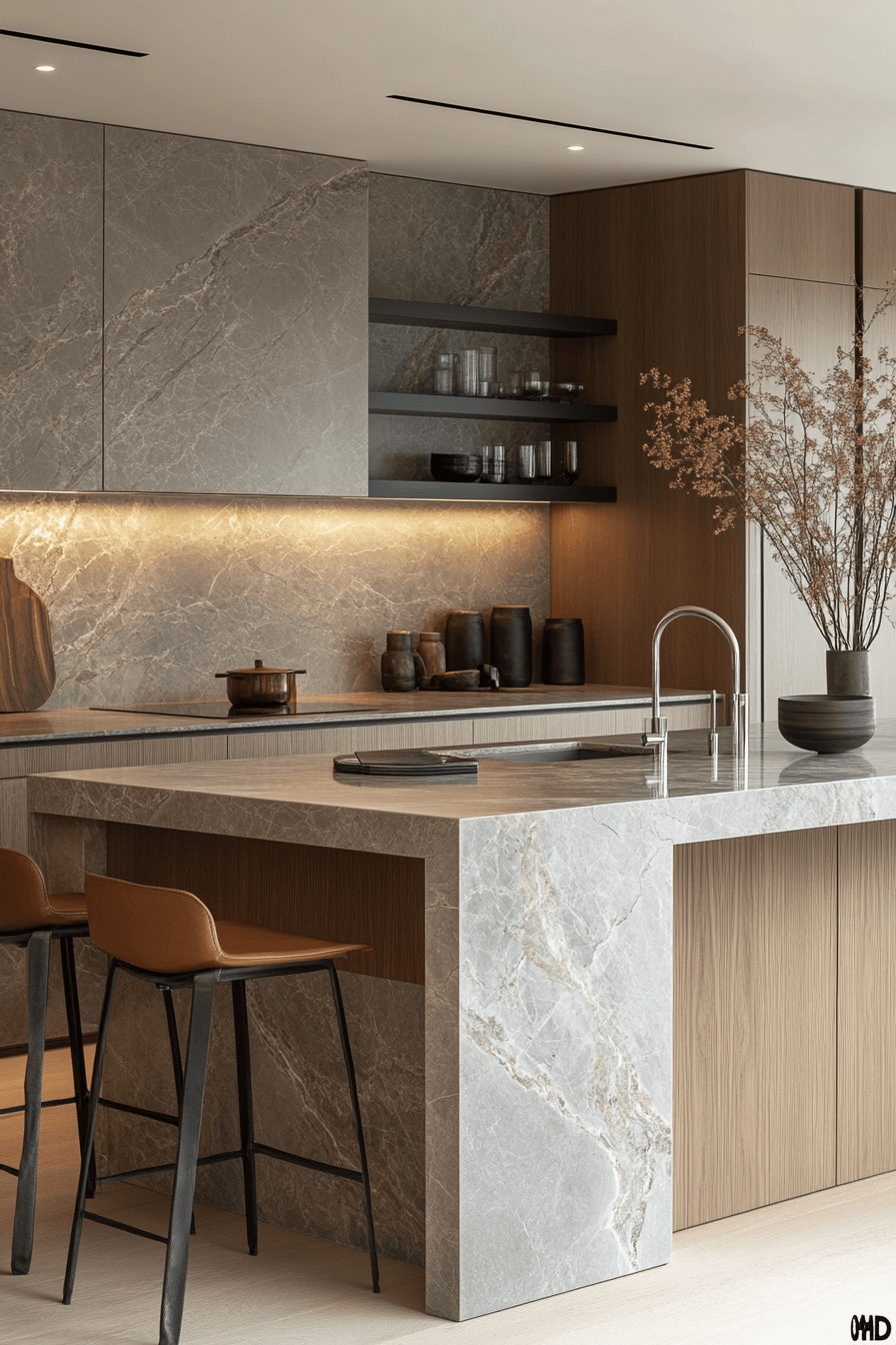 marble backsplash kitchen
