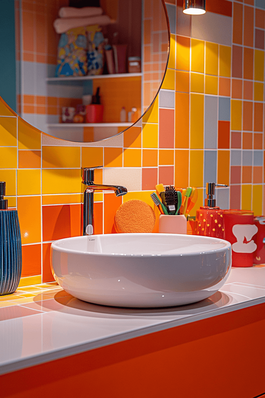 dopamine decor bathroom