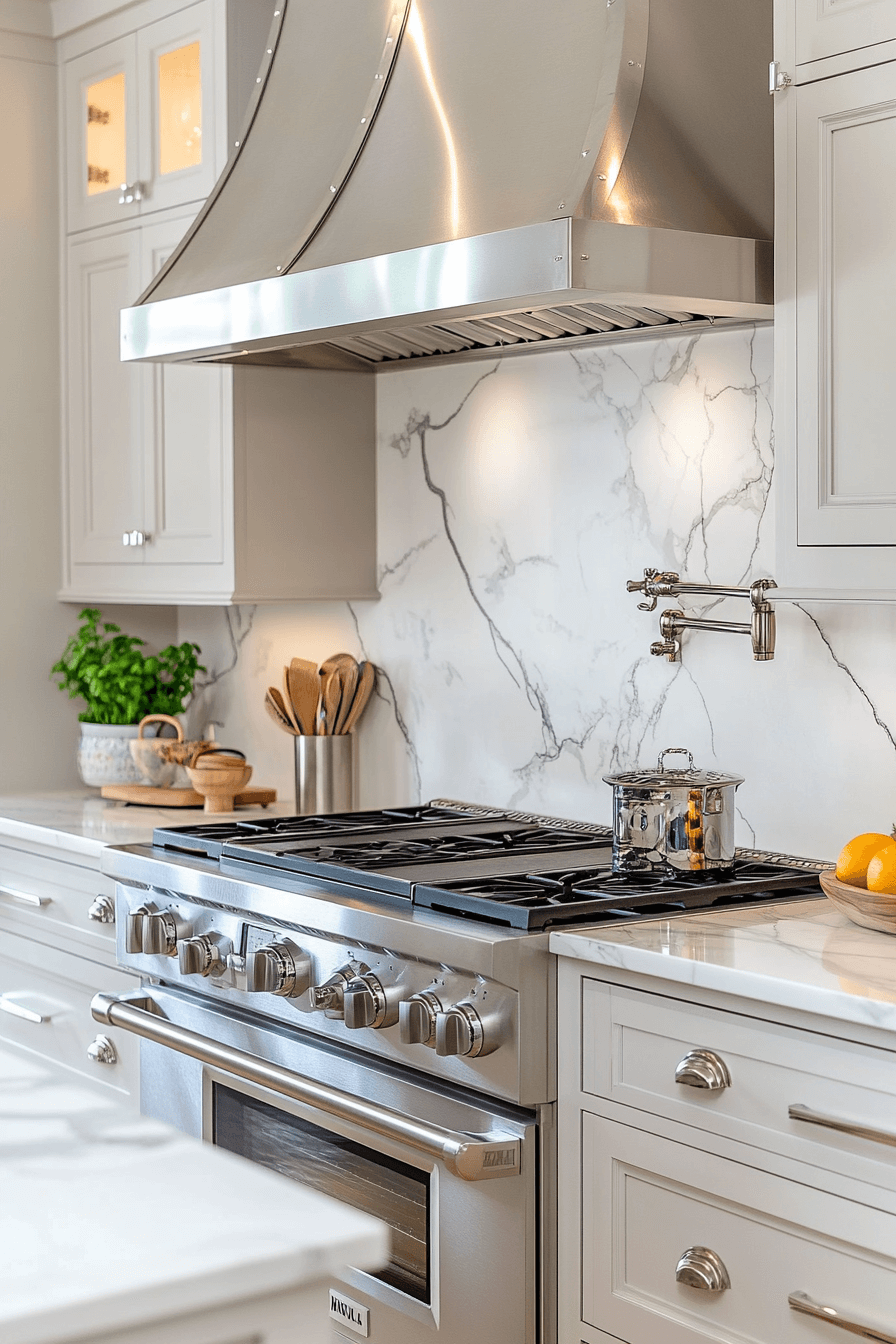 marble backsplash kitchen