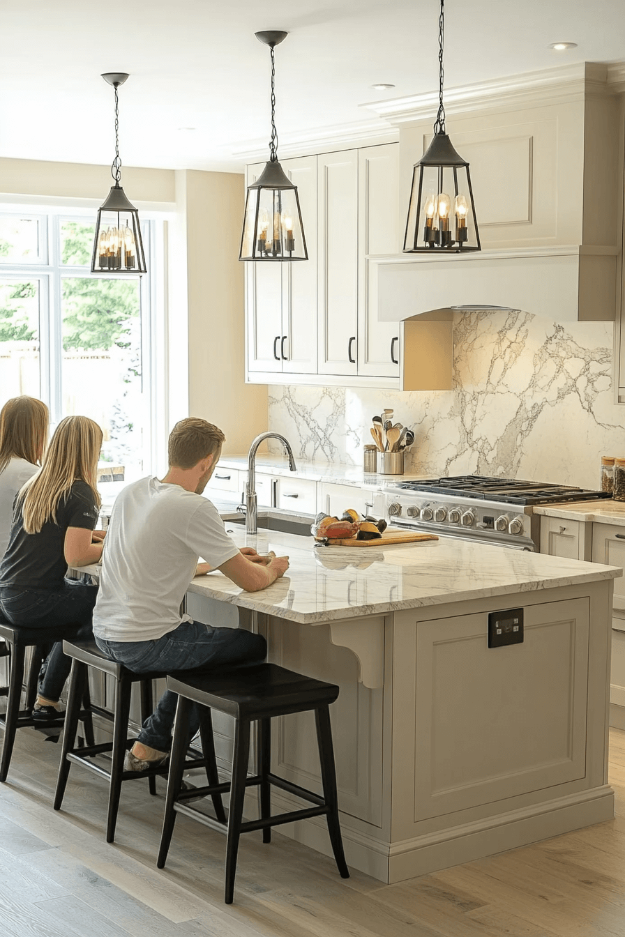 marble backsplash kitchen