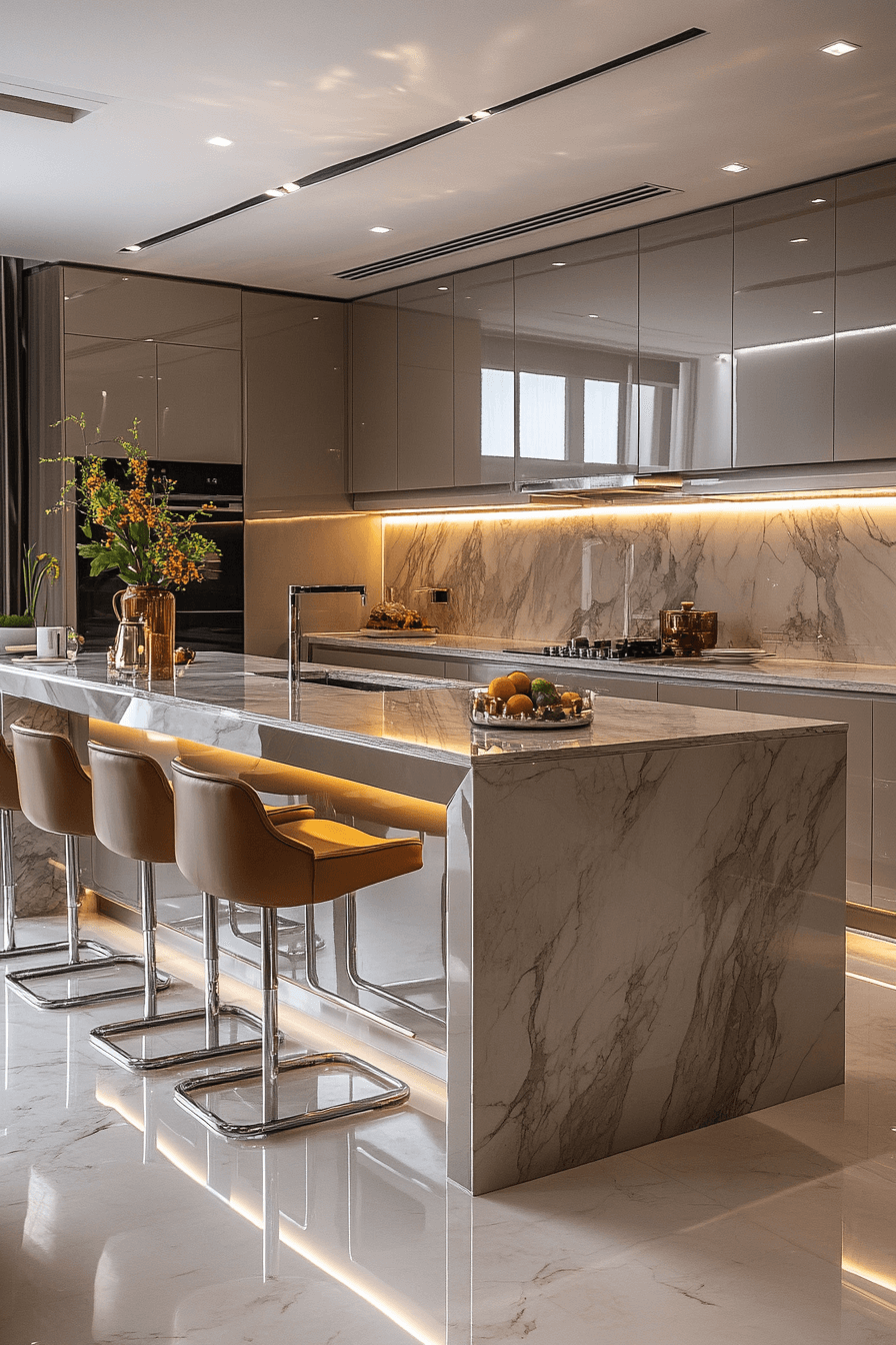marble backsplash kitchen