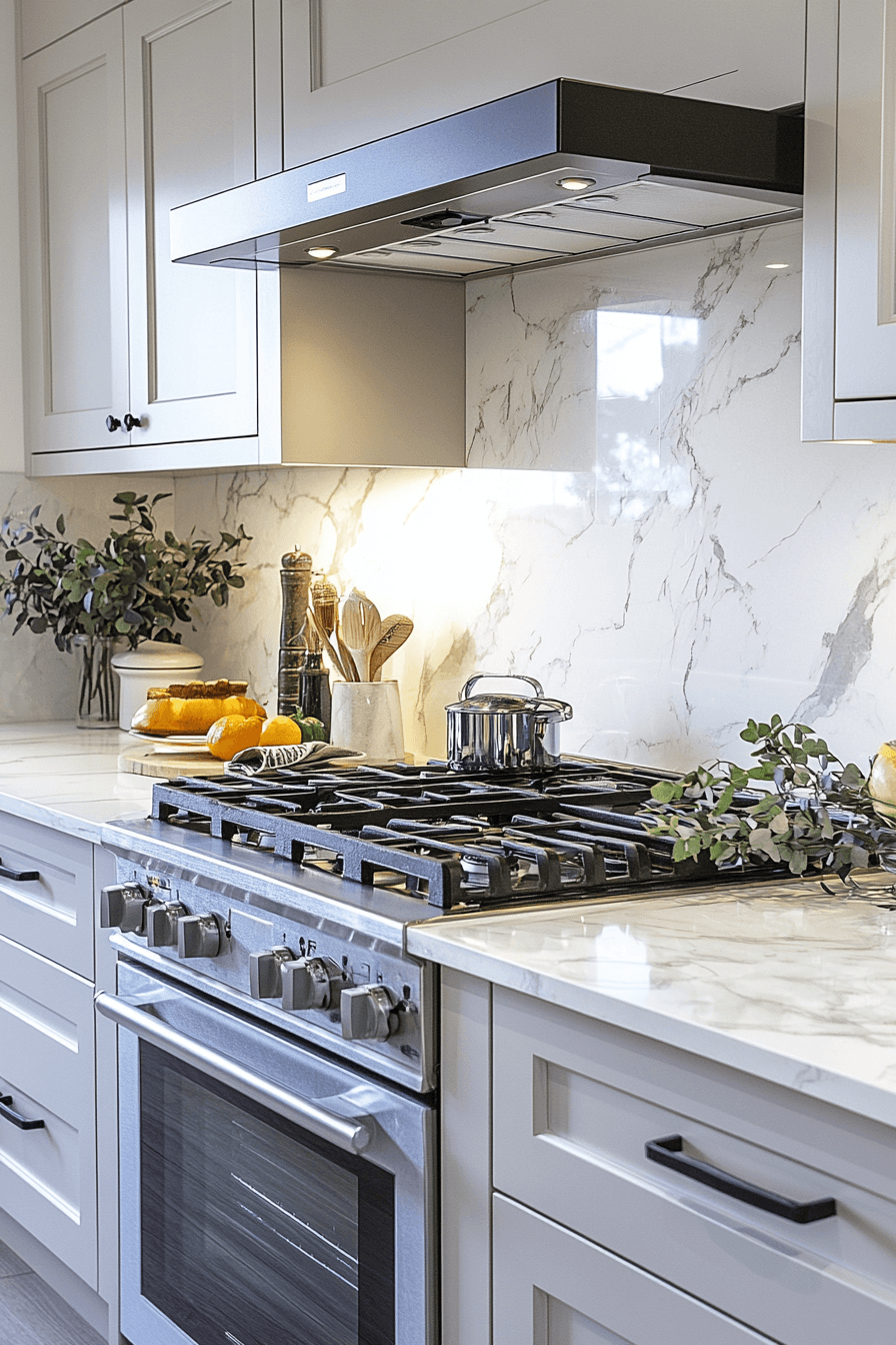 marble backsplash kitchen
