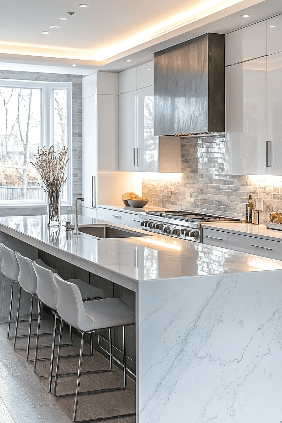brick backsplash kitchen