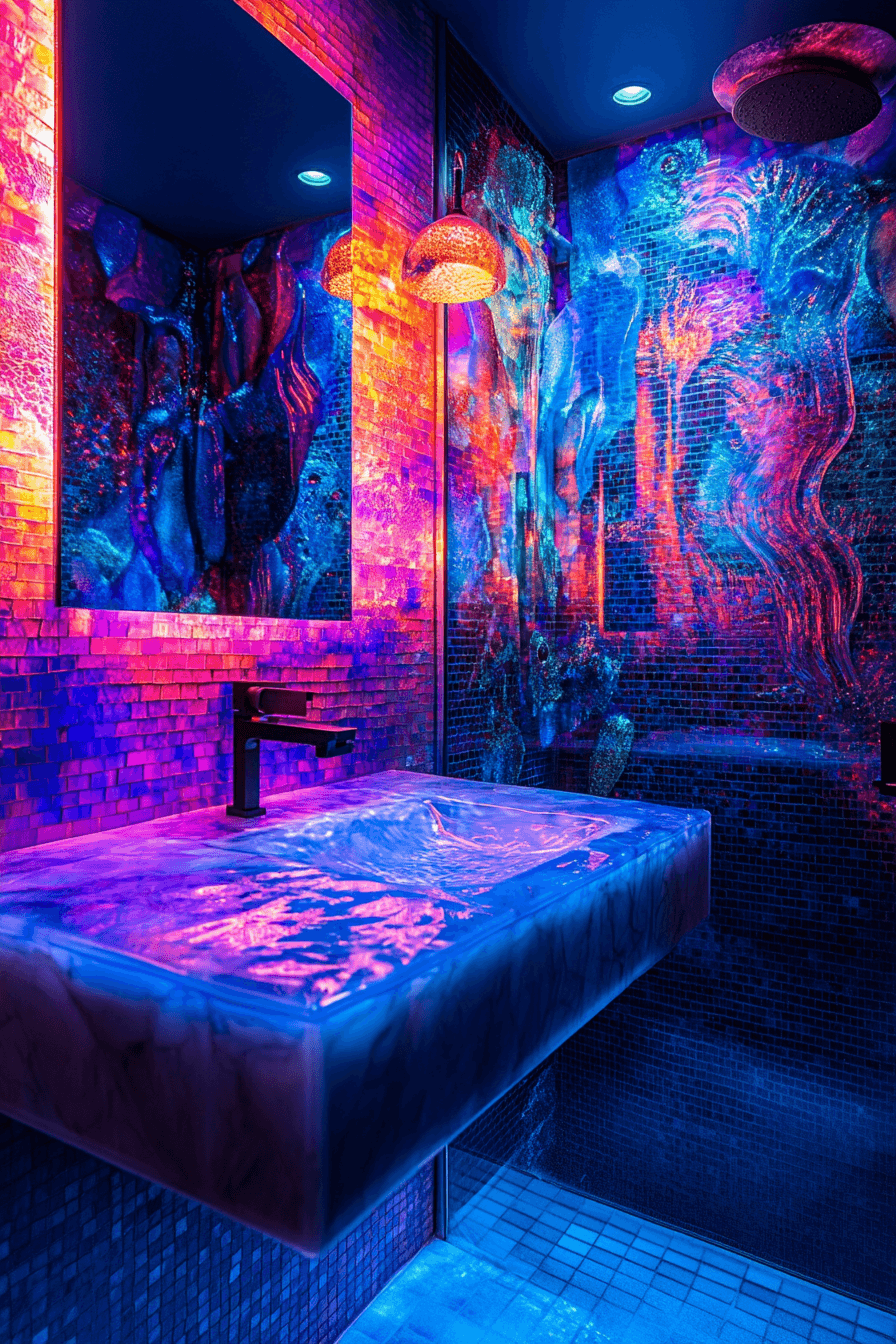 dopamine decor bathroom