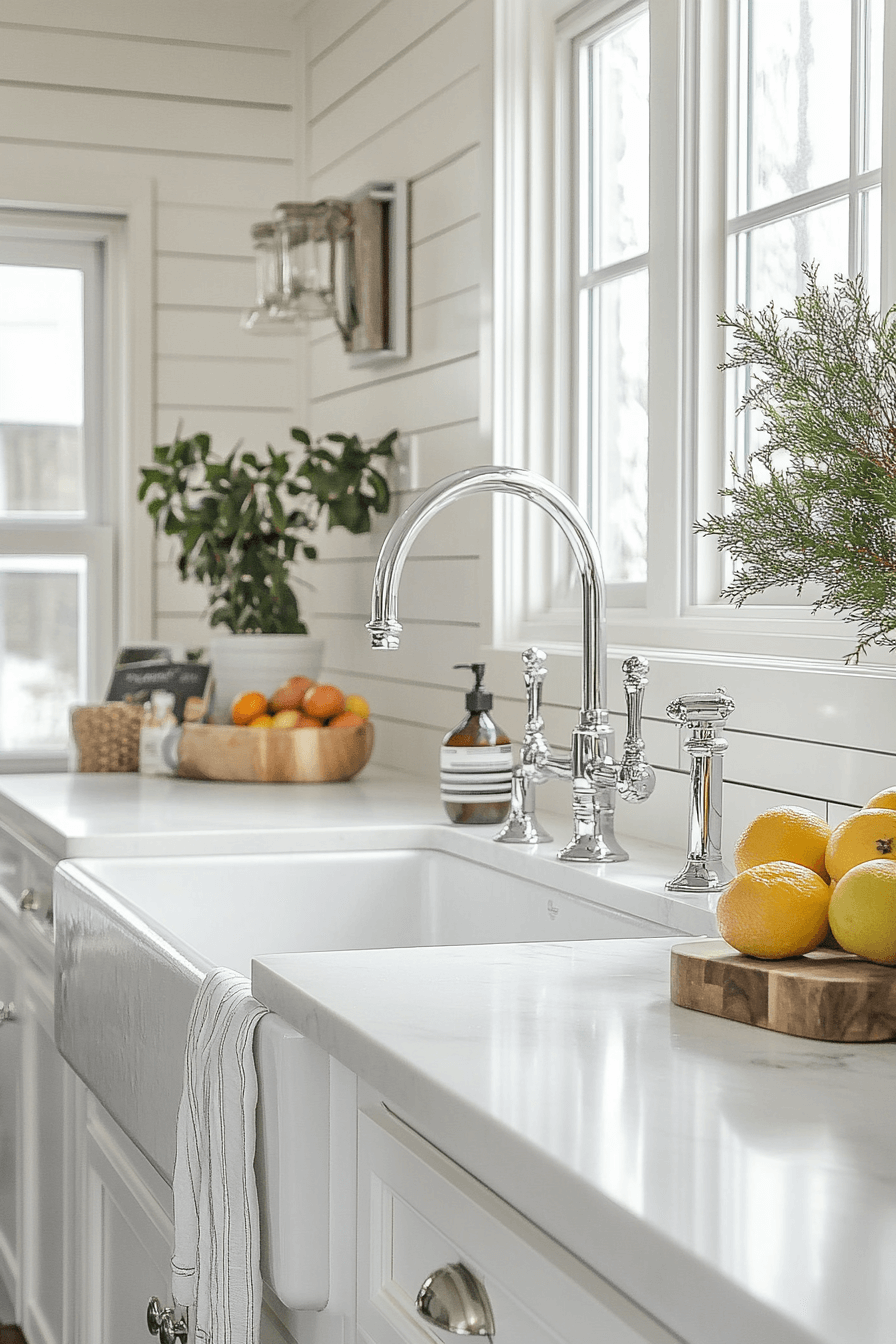 shiplap backsplash kitchen