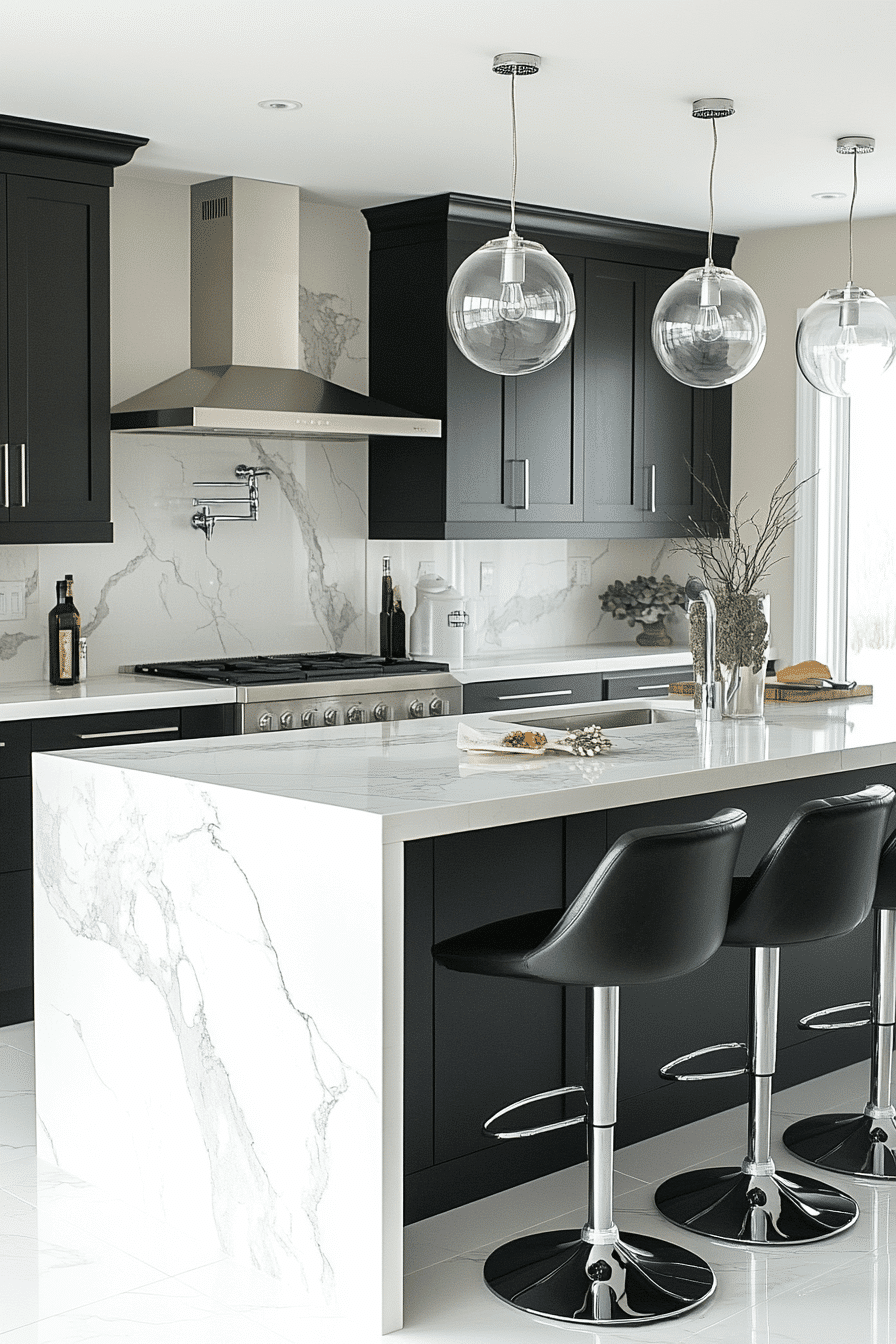 stone backsplash kitchen