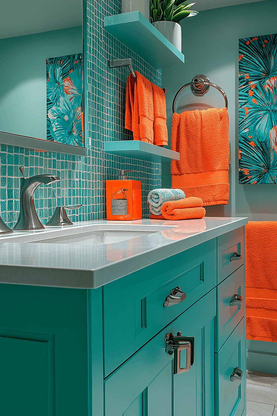 dopamine decor bathroom
