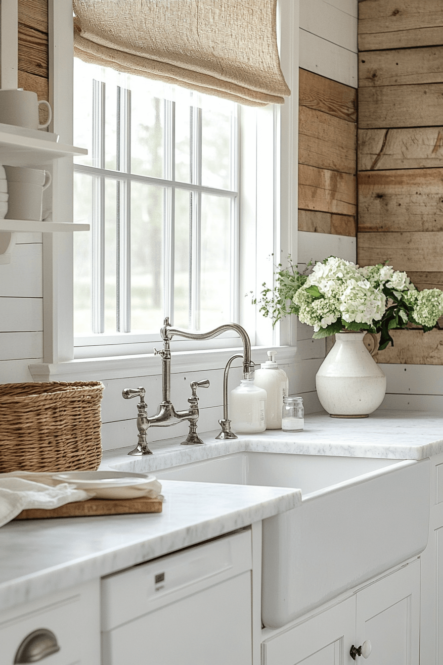 shiplap backsplash kitchen