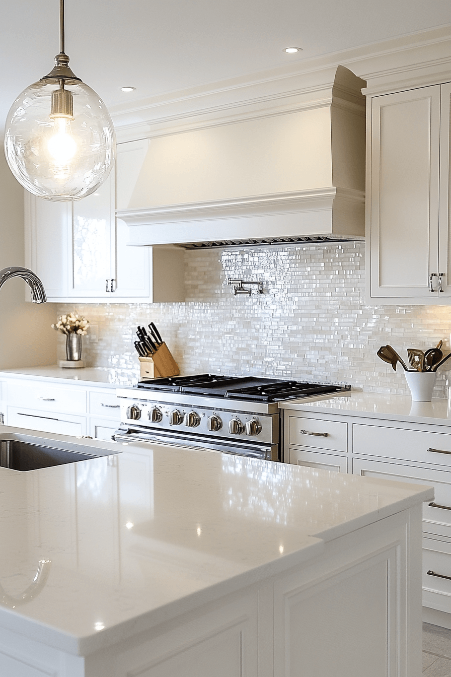 stone backsplash kitchen