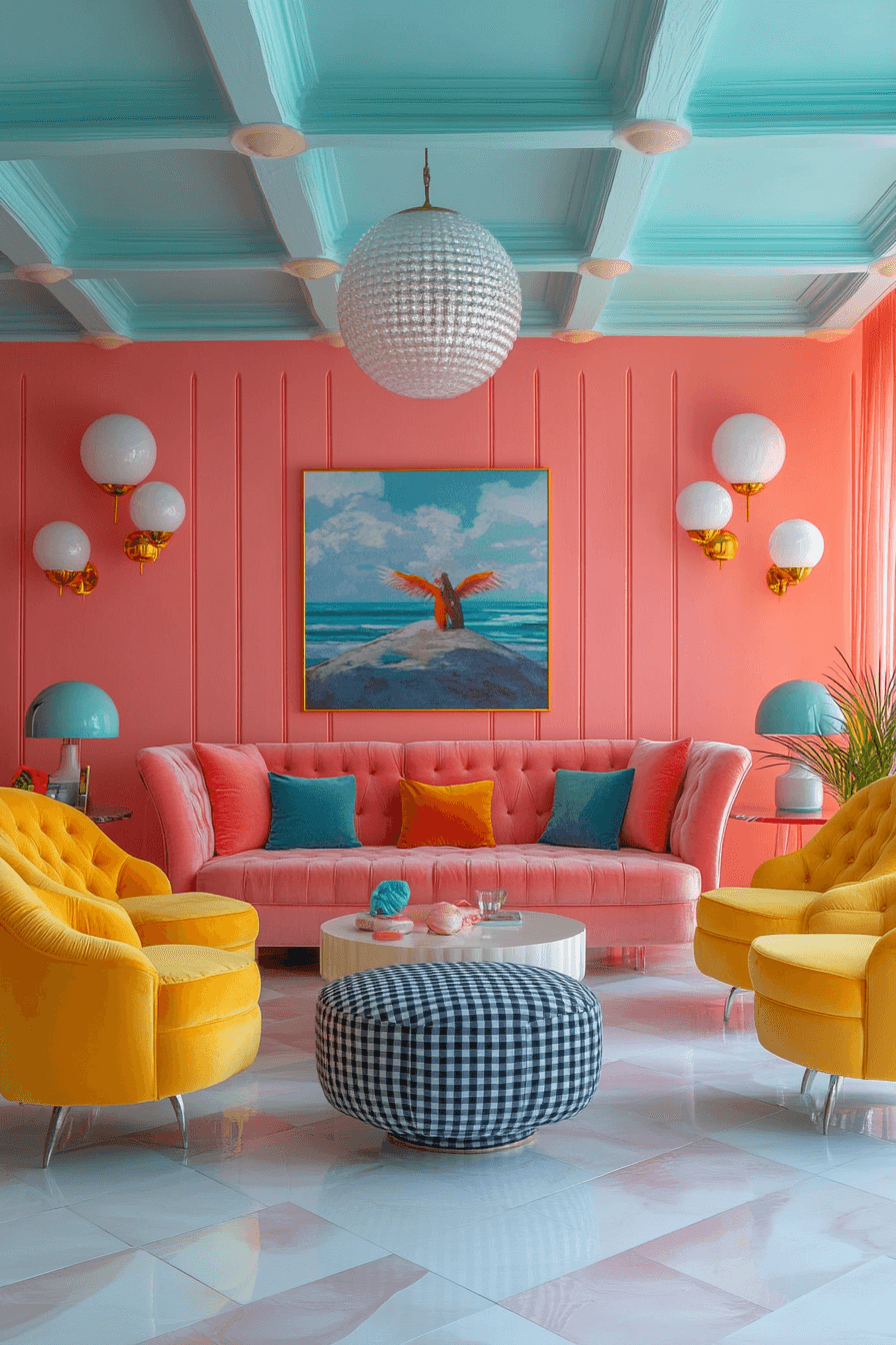 dopamine decor living room