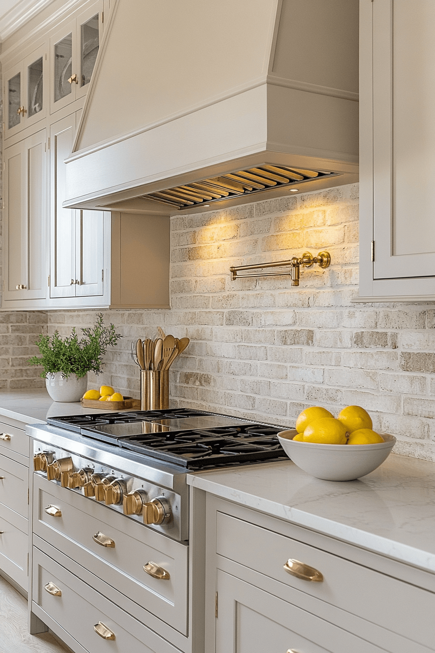 brick backsplash kitchen