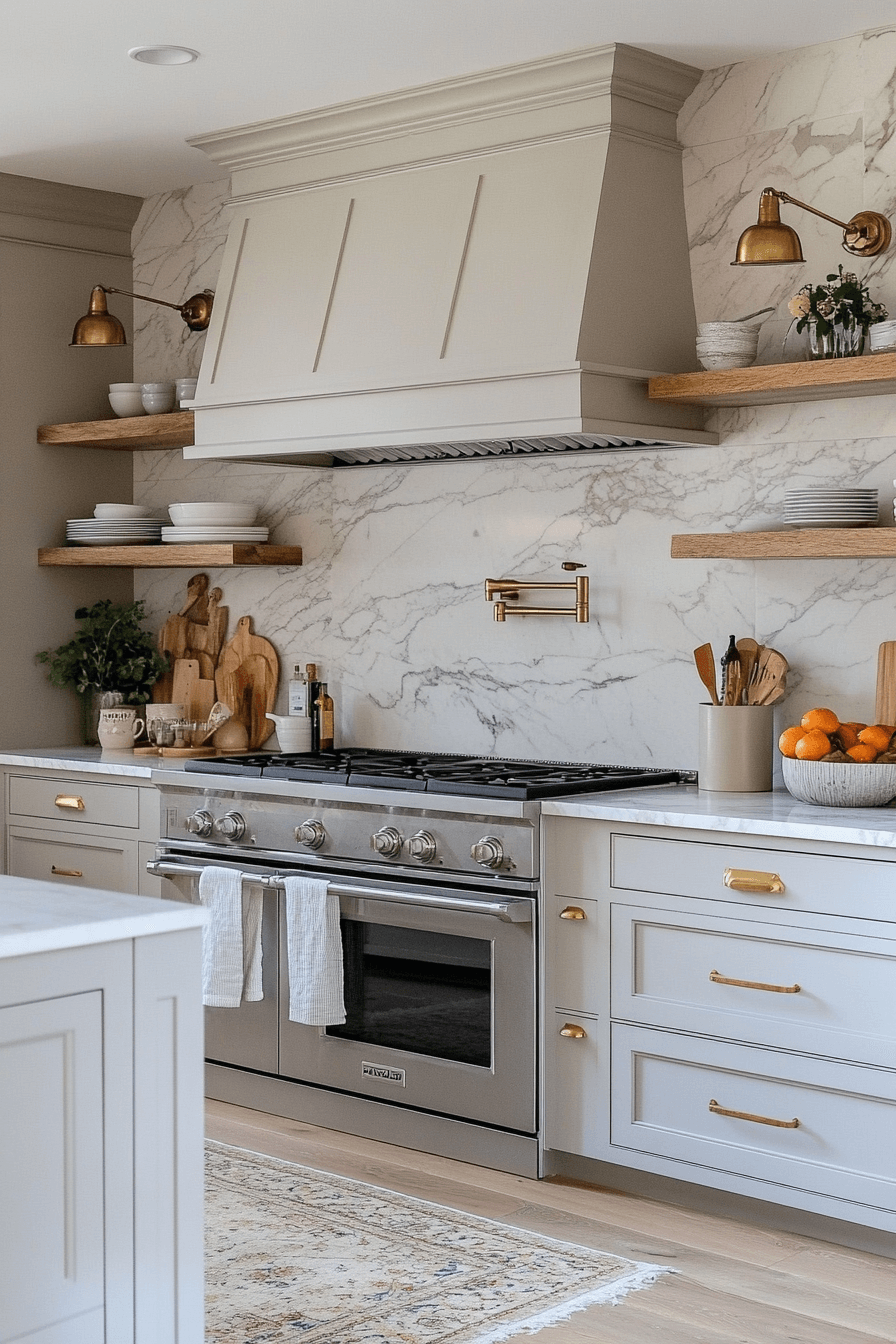 marble backsplash kitchen
