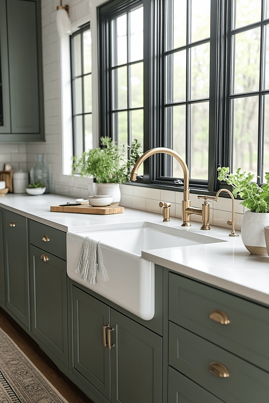 29 Olive Green Cabinets Kitchen Looks That Turn Everyday Cooking Cozy ...