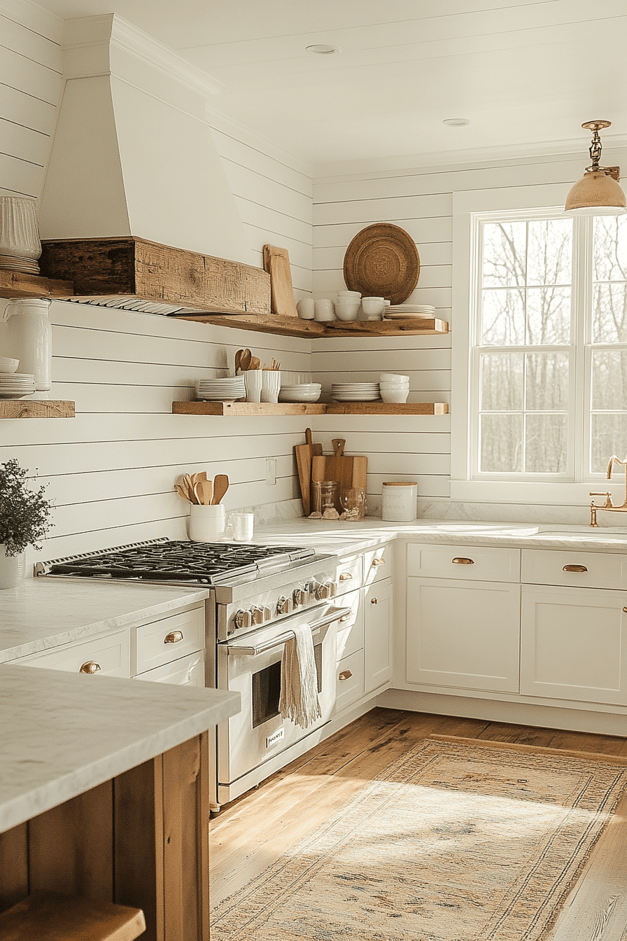 shiplap backsplash kitchen