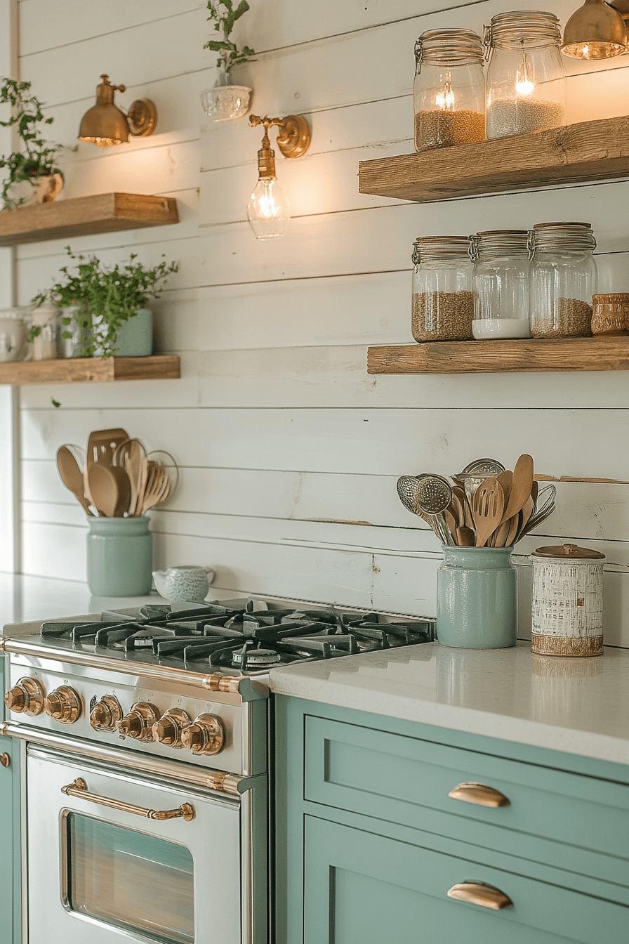 shiplap backsplash kitchen