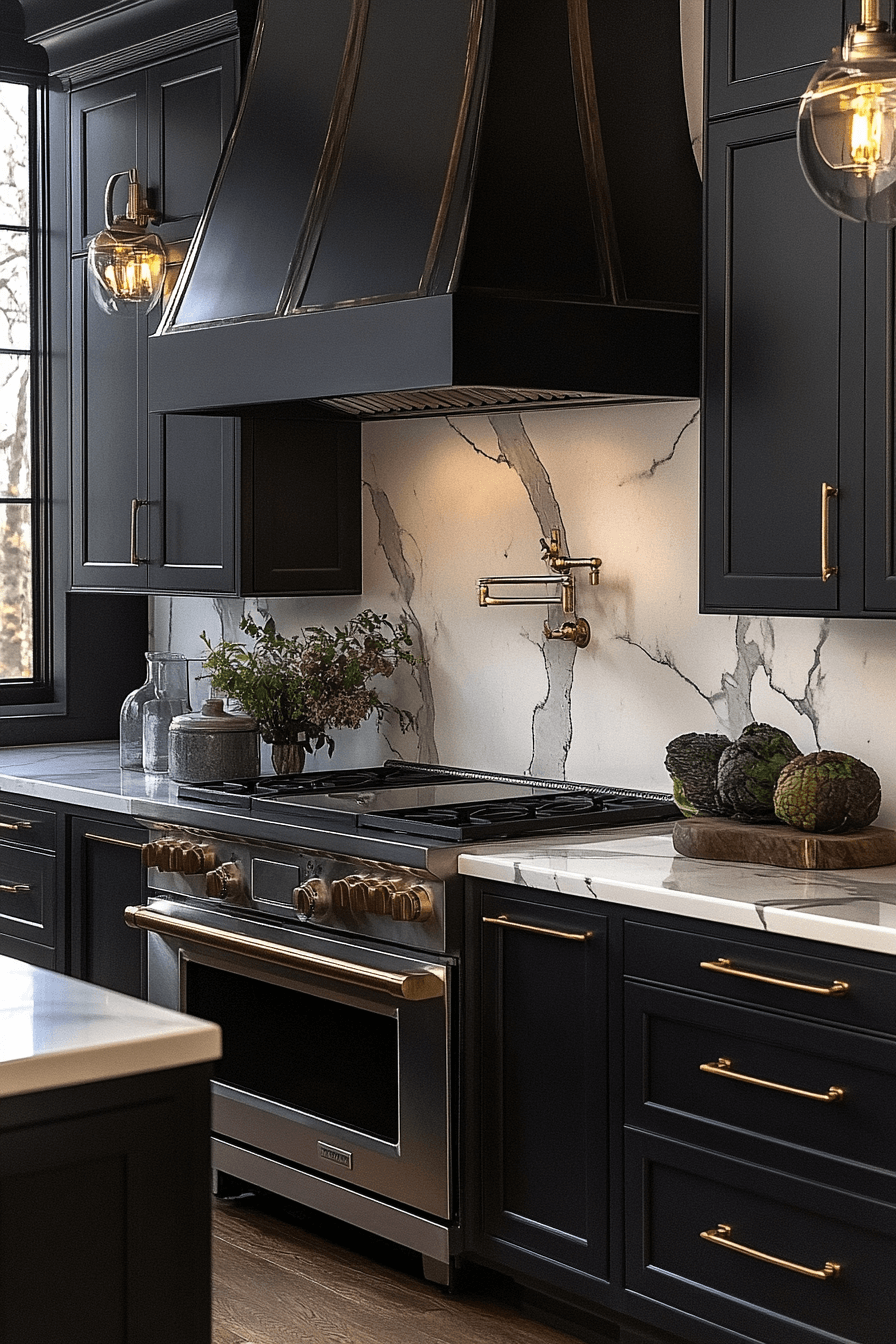29 Charcoal Kitchen Cabinets That Turn Kitchens Into Favorites - My ...