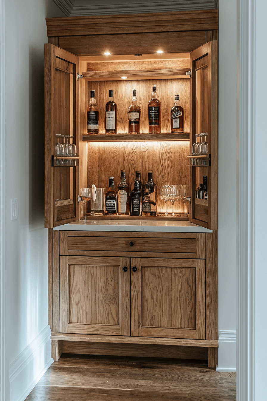 29 Mini Bar Ideas Small Spaces That Bring Big Fun Home - My Elegant Home