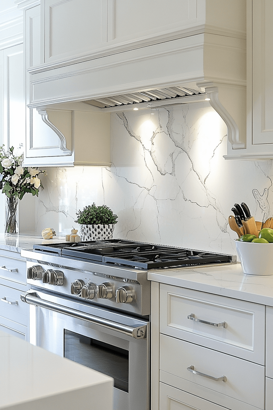 marble backsplash kitchen