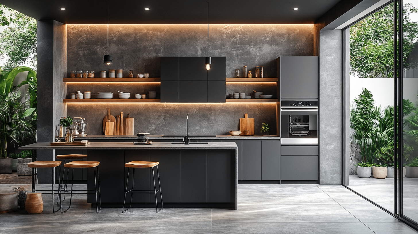 29 Charcoal Kitchen Cabinets That Turn Kitchens Into Favorites - My ...