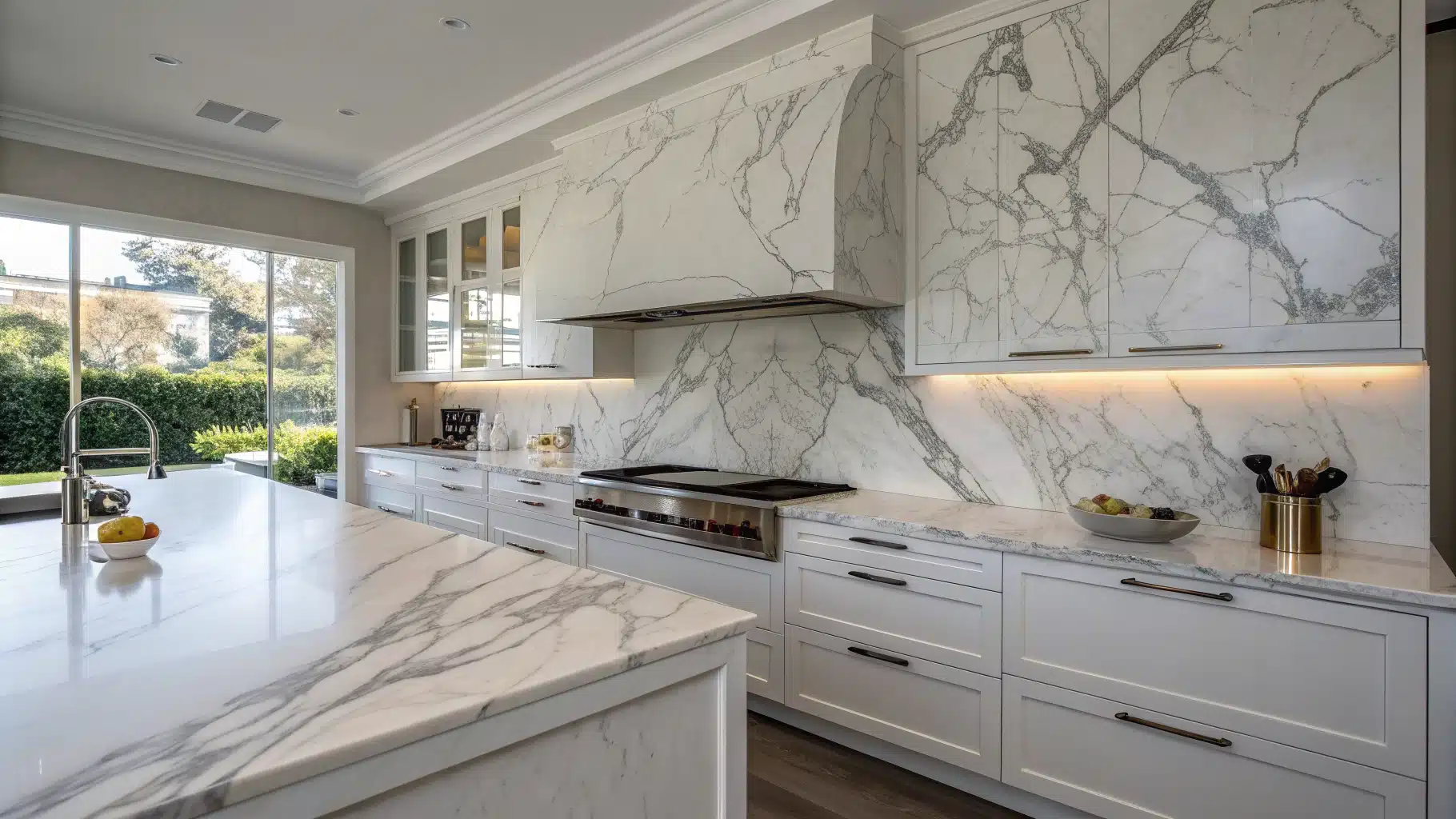 29 Marble Backsplash Kitchen Ideas That Exude Timeless Luxury - My ...