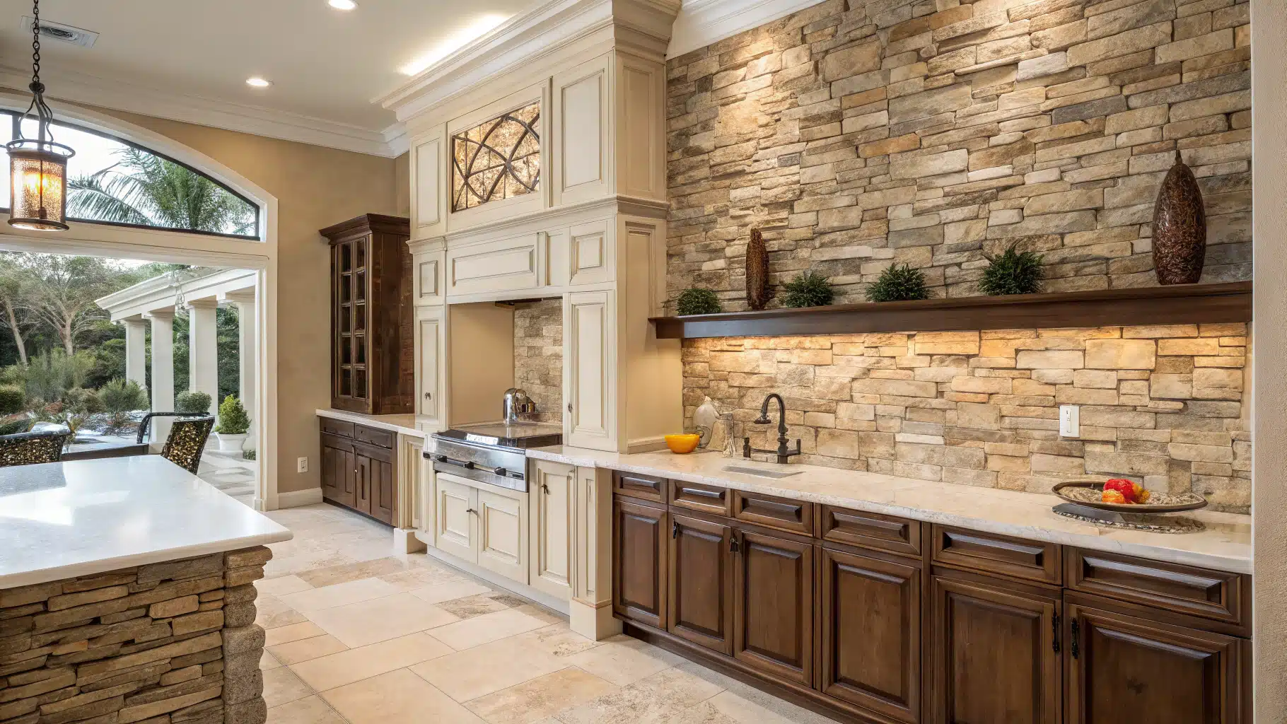 29 Stone Backsplash Kitchen Ideas That Bring Natural Beauty Indoors ...