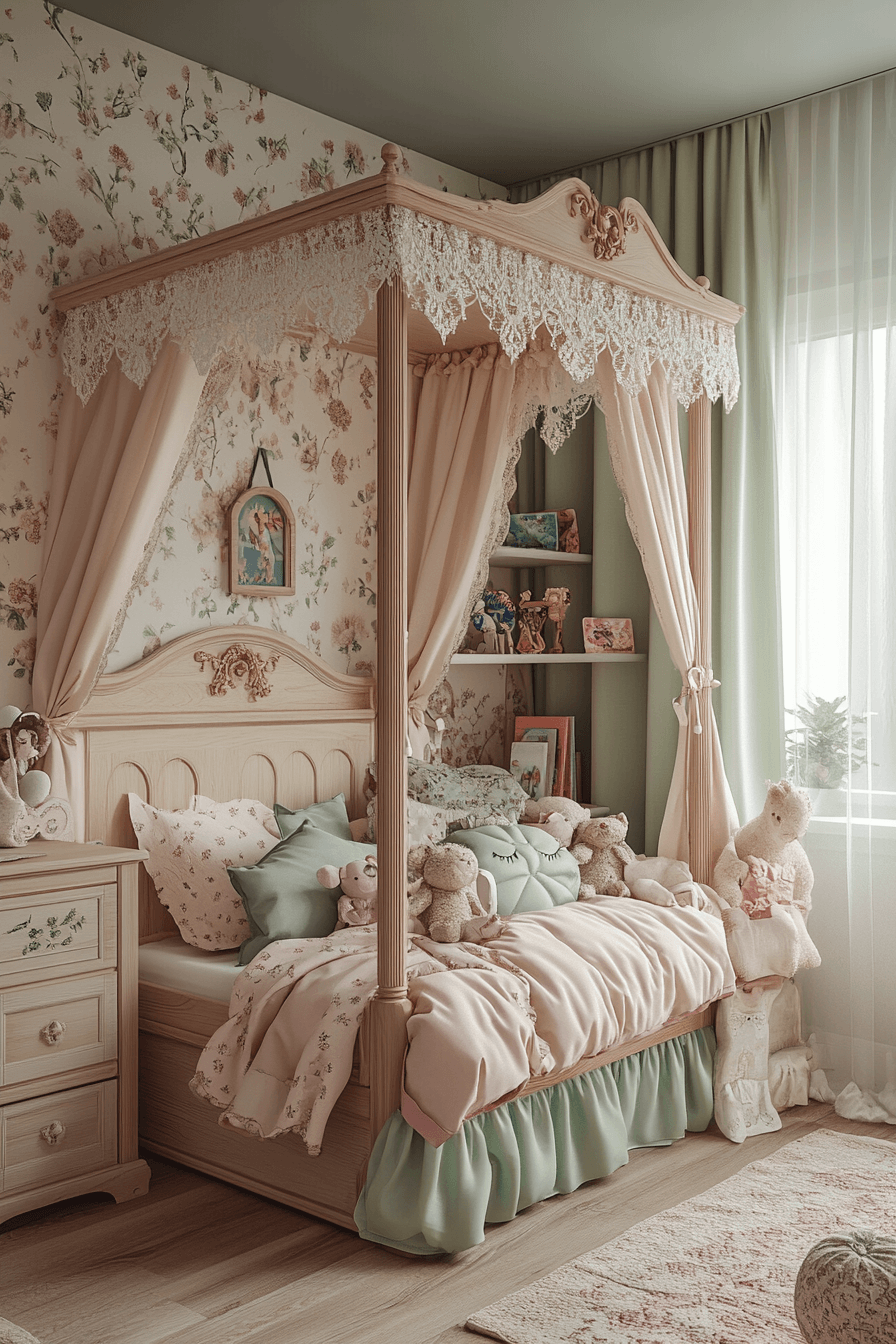 vintage kids room