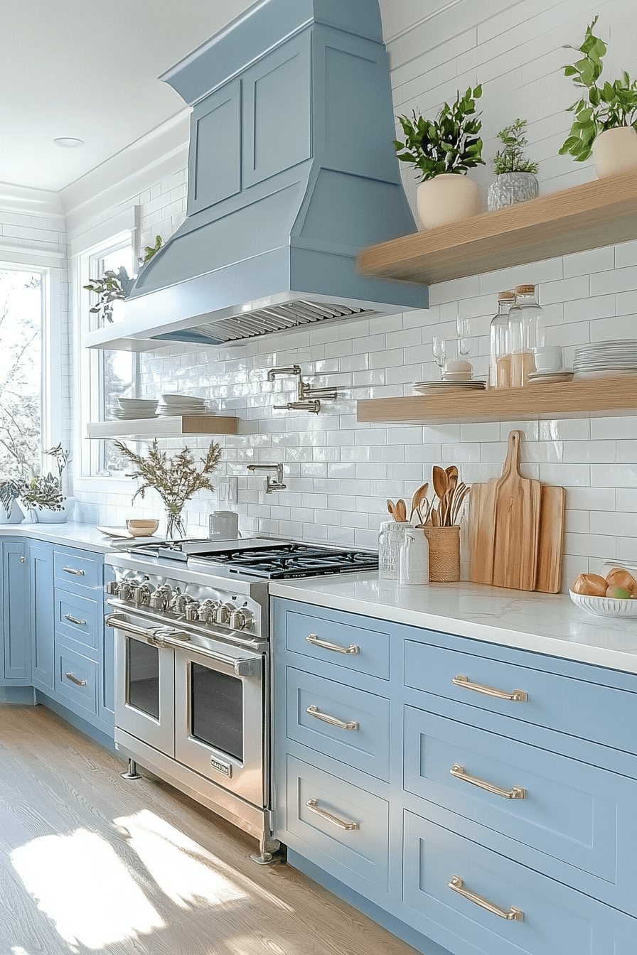 Light Blue Kitchen Cabinets