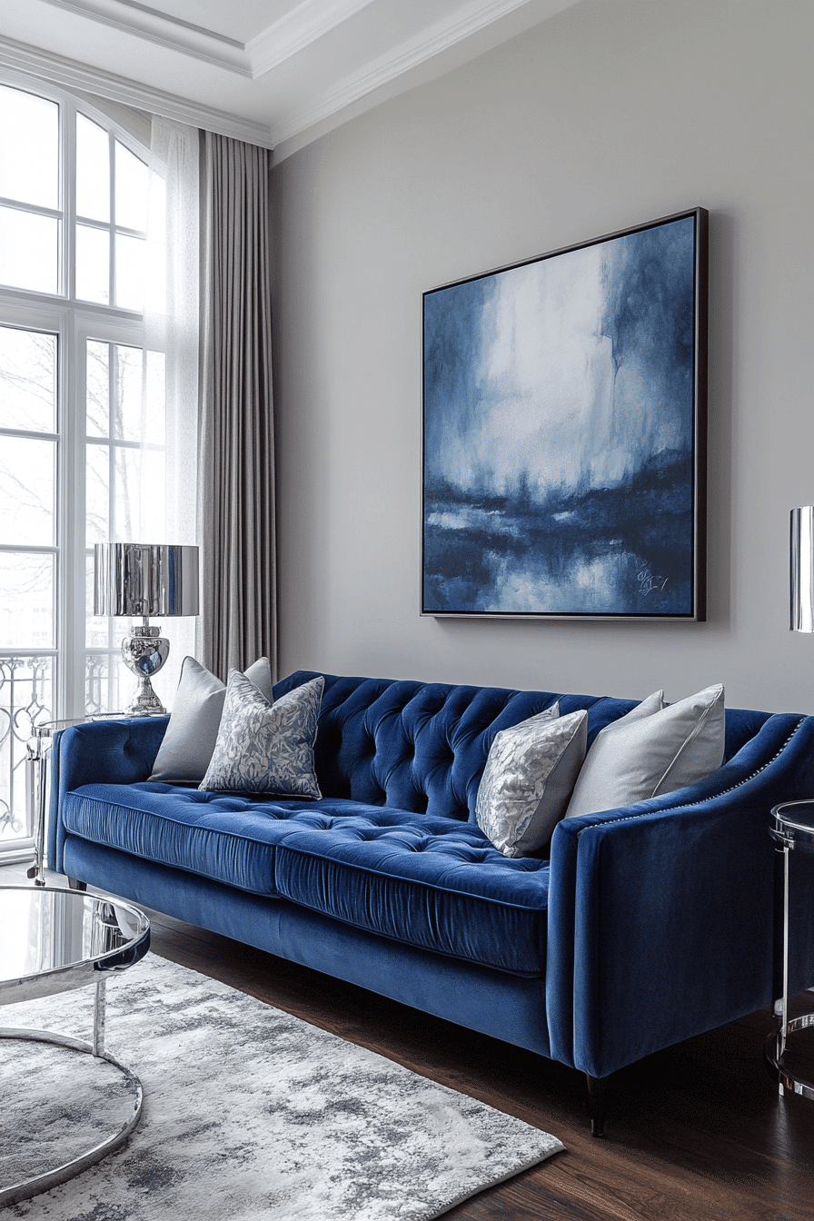 jewel tone living room