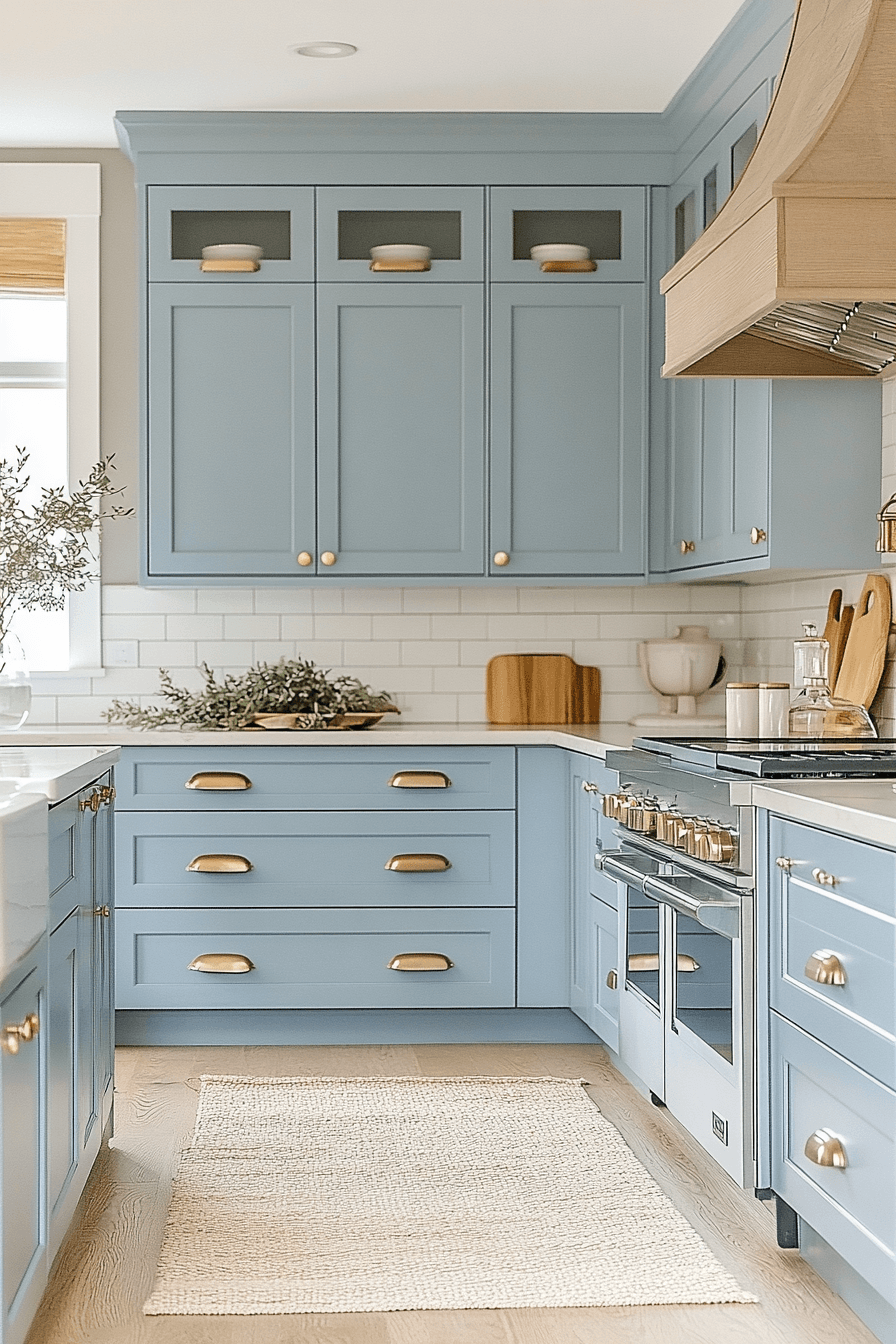 Light Blue Kitchen Cabinets