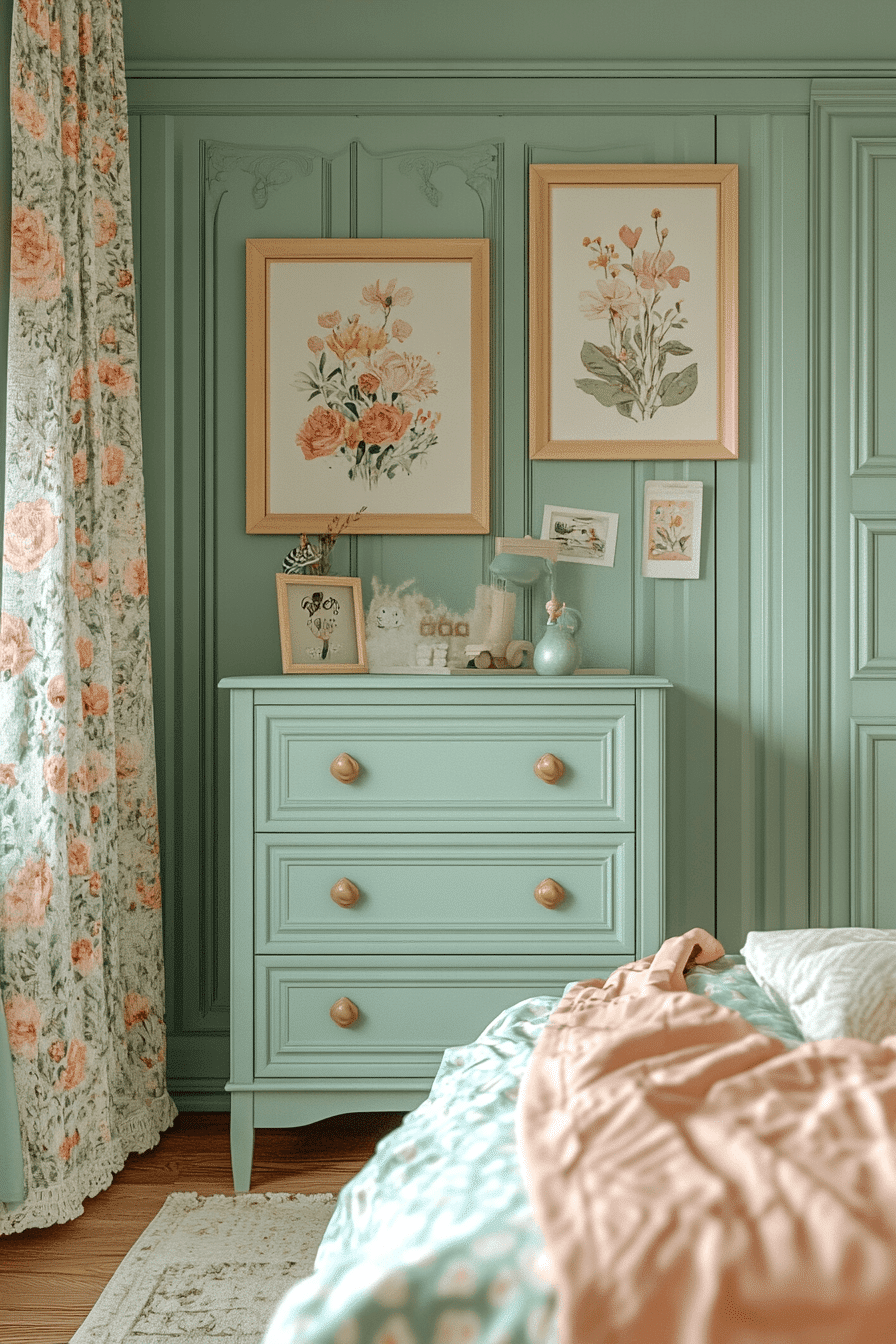 vintage kids room