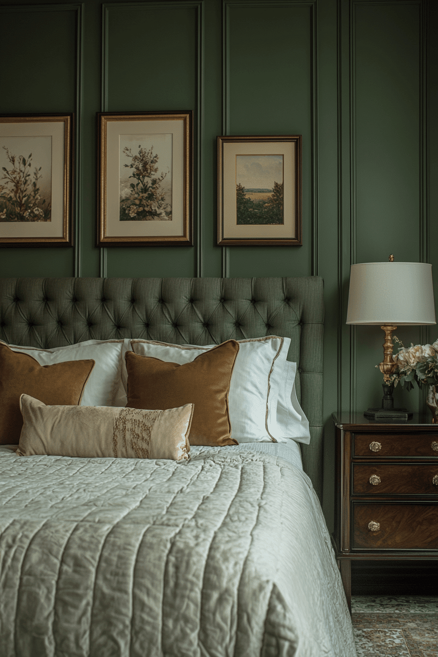 sage green bedroom
