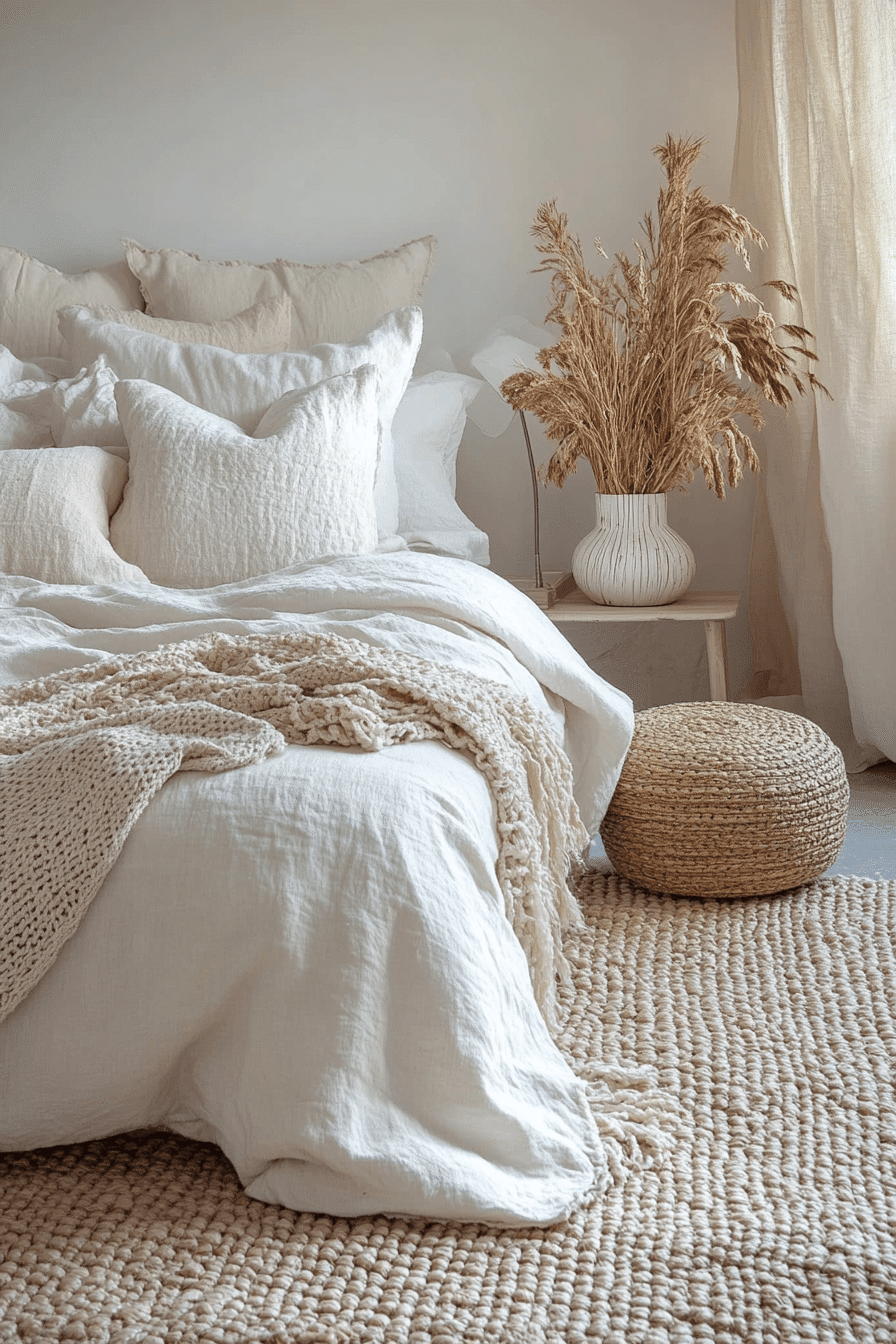 White Boho Bedroom Ideas