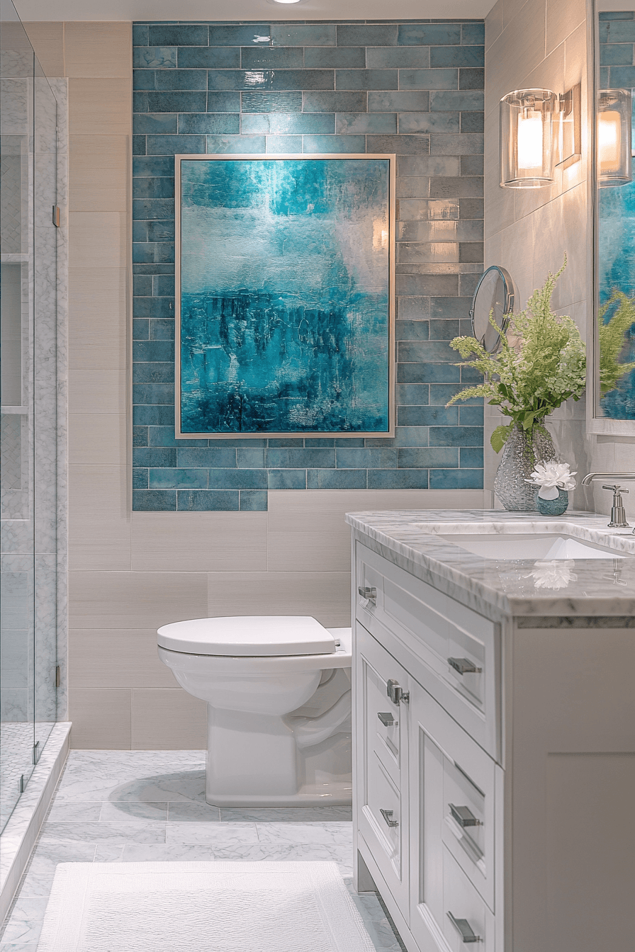 jewel tone bathroom